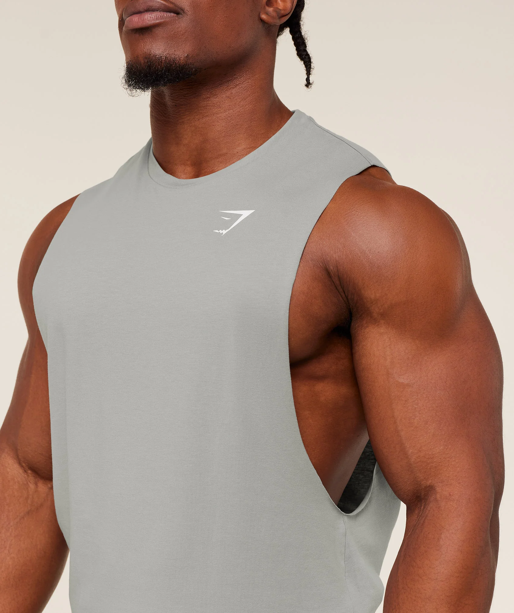 Gymshark Critical 2.0 Drop Arm Tank - Smokey Grey - Image 5