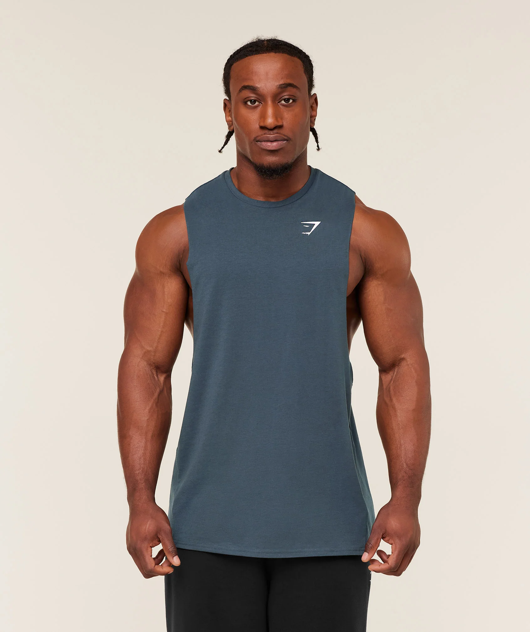 Gymshark Critical 2.0 Drop Arm Tank - GS Stealth Blue - Image 6