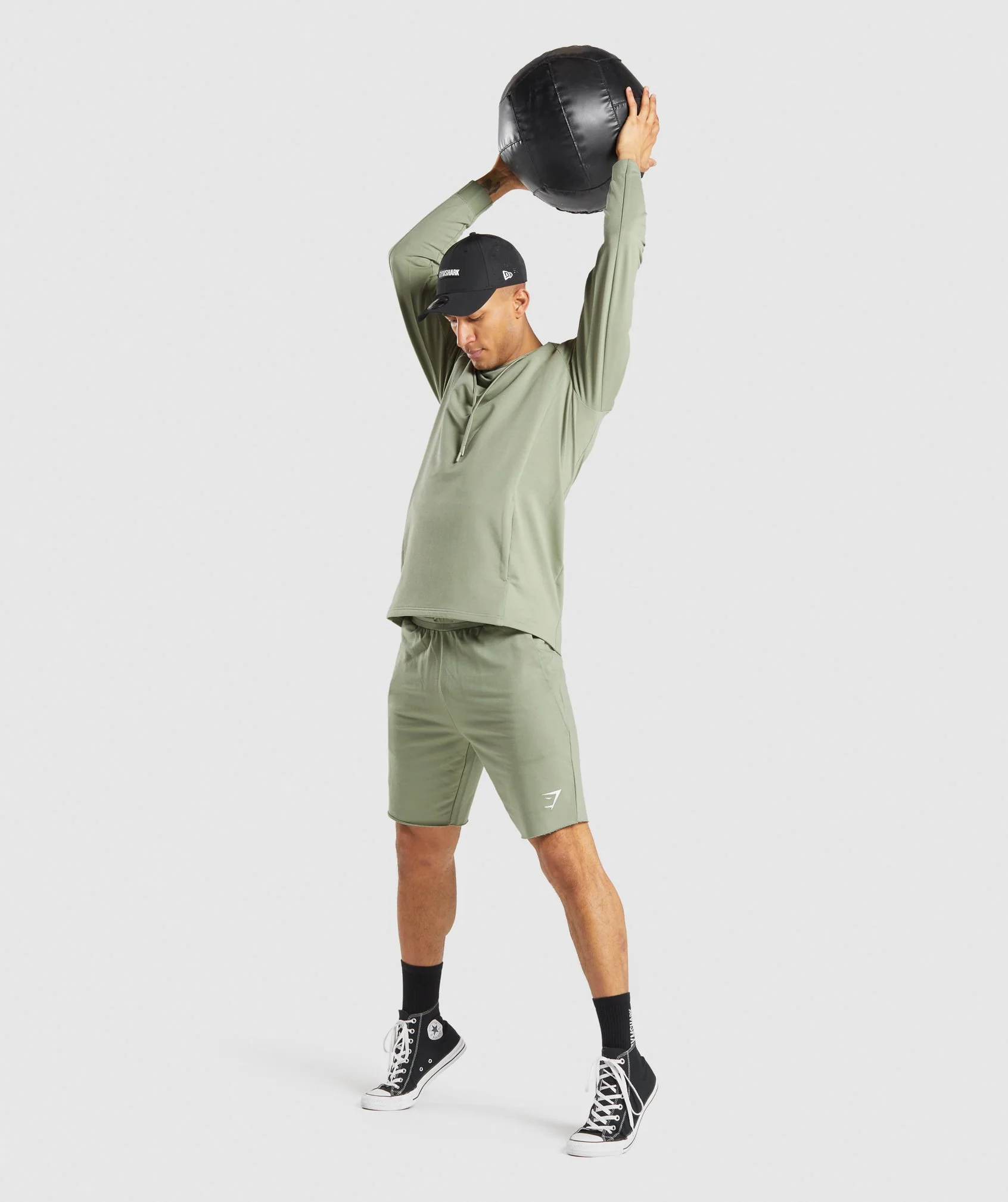 Gymshark Critical 9" Shorts - Light Green - Image 4