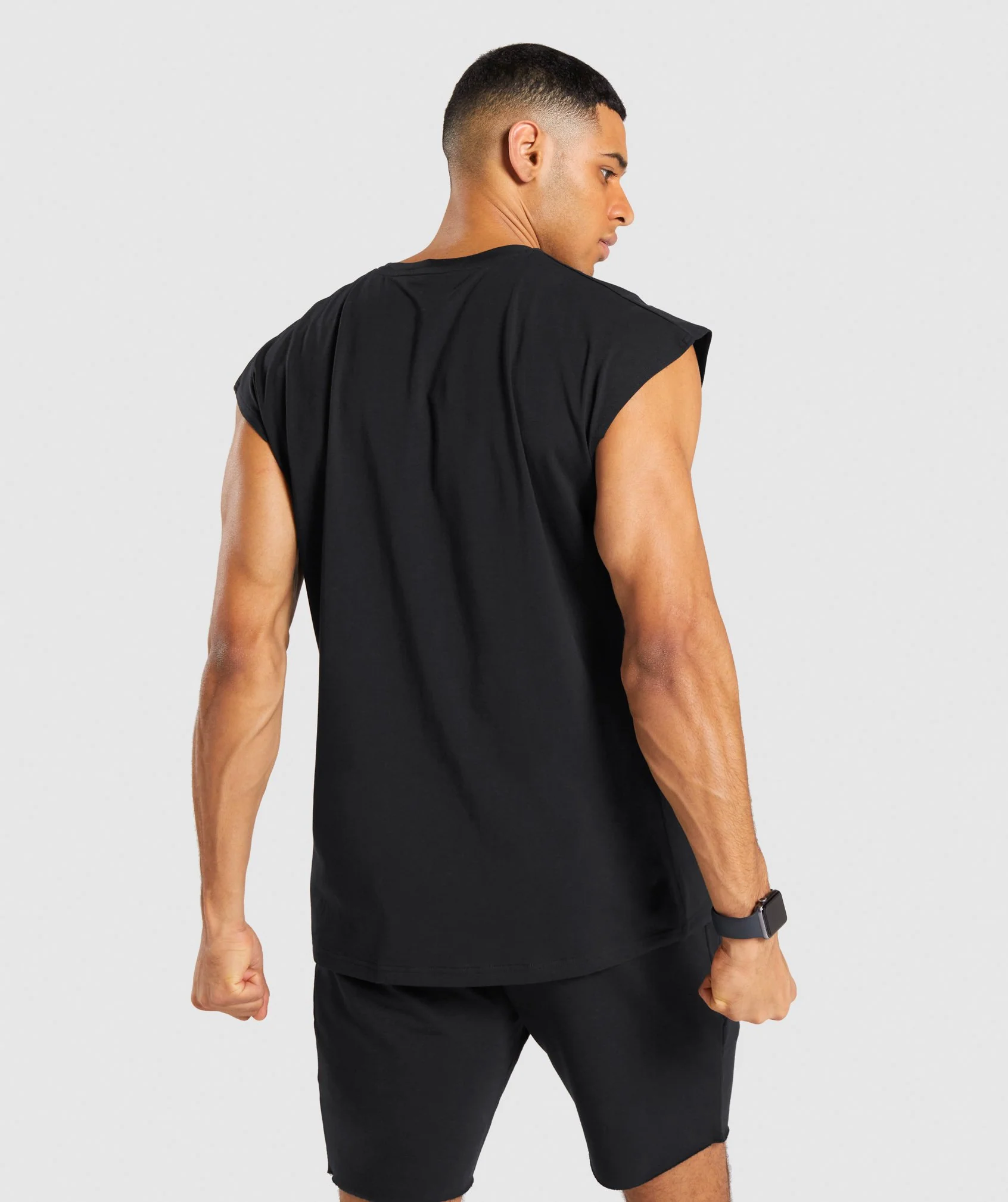 Gymshark Critical Cut Off Sleeveless Tee - Black - Image 2