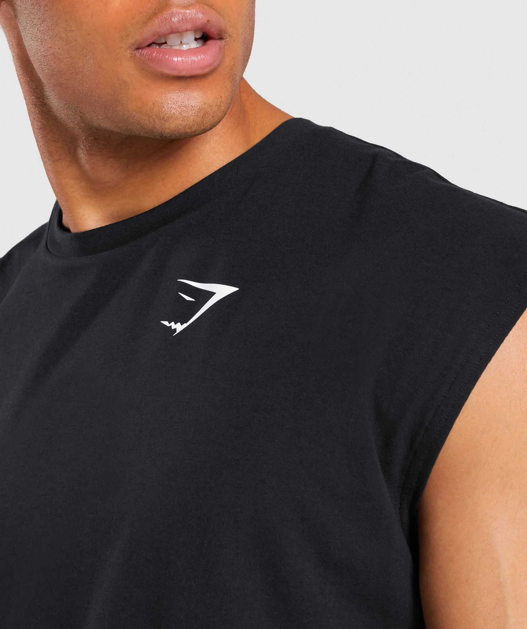 Gymshark Critical Cut Off Sleeveless Tee - Black - Image 5
