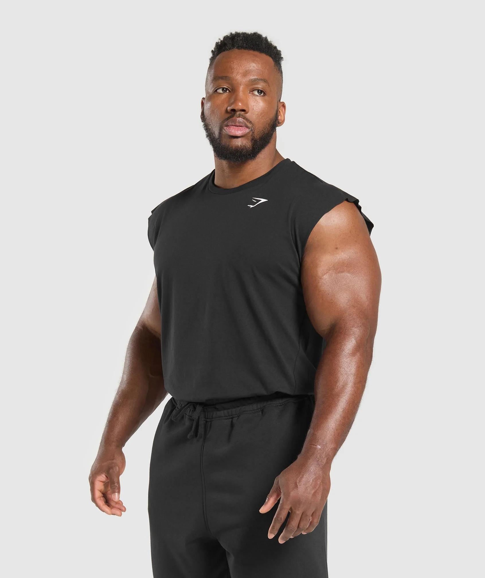 Gymshark Critical Cut Off Tank - Black - Image 4