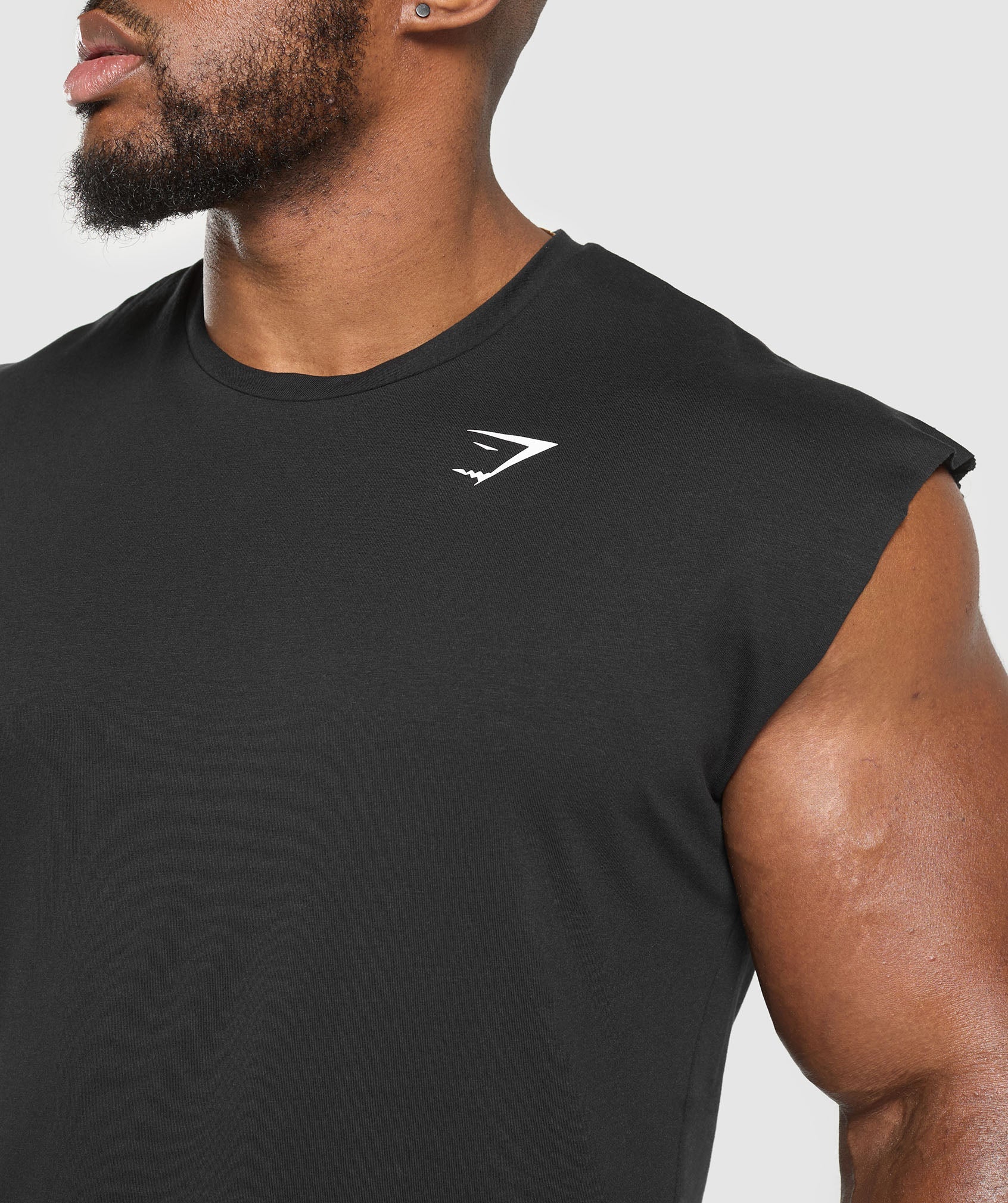 Gymshark Critical Cut Off Tank - Black - Image 5