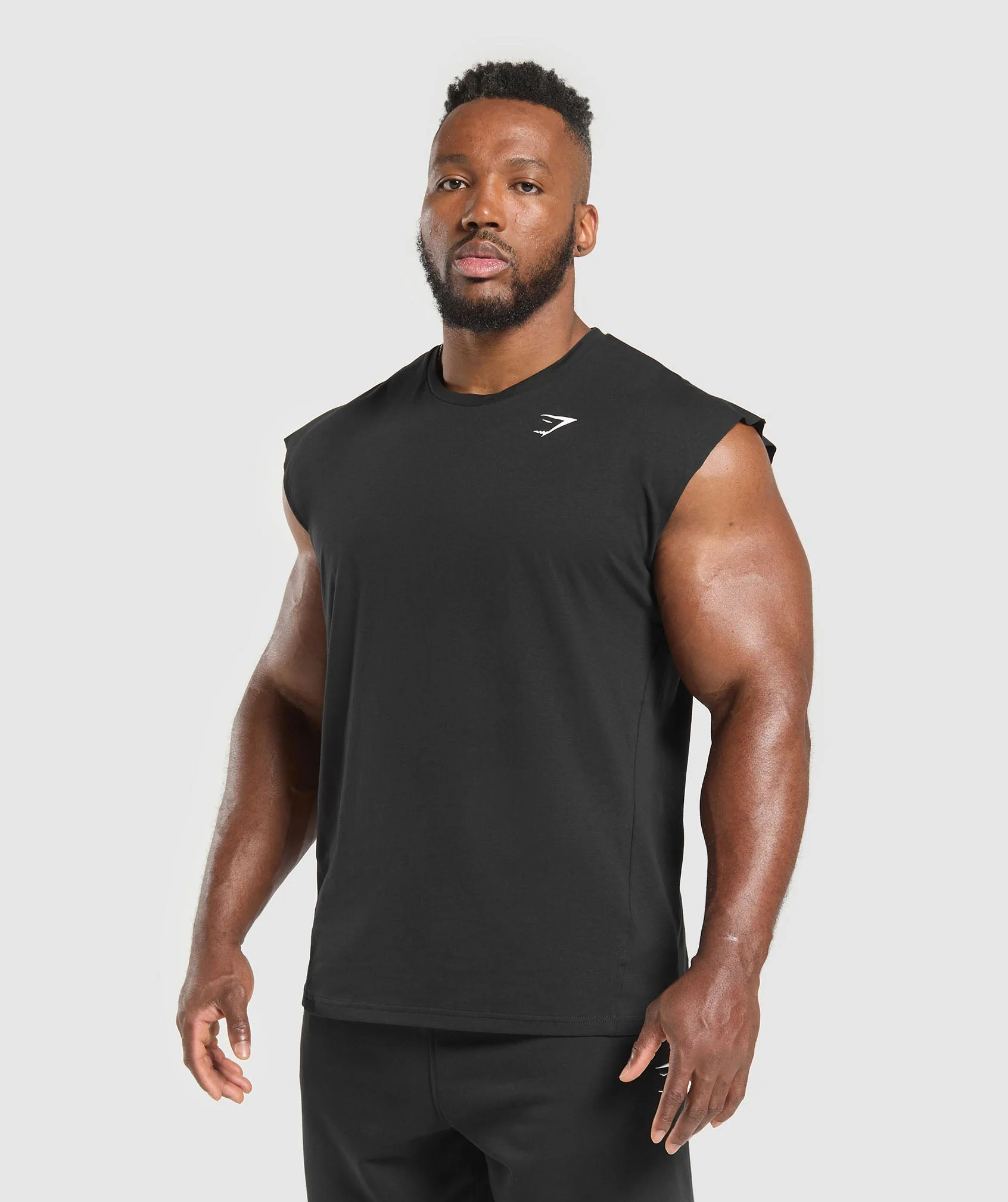 Gymshark Critical Cut Off Tank - Black - Image 6