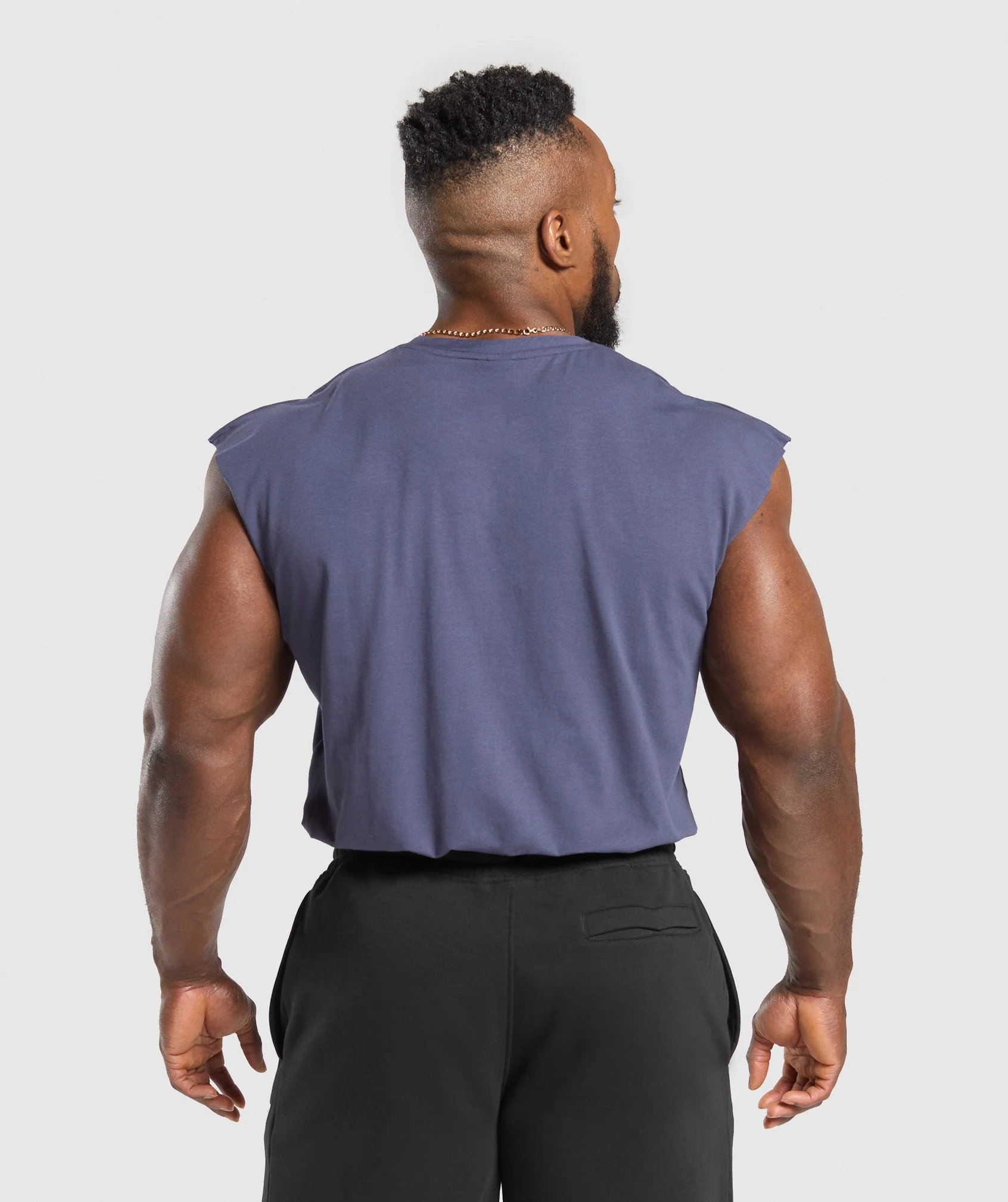 Gymshark Critical Cut Off Tank - Weighted Purple - Image 2