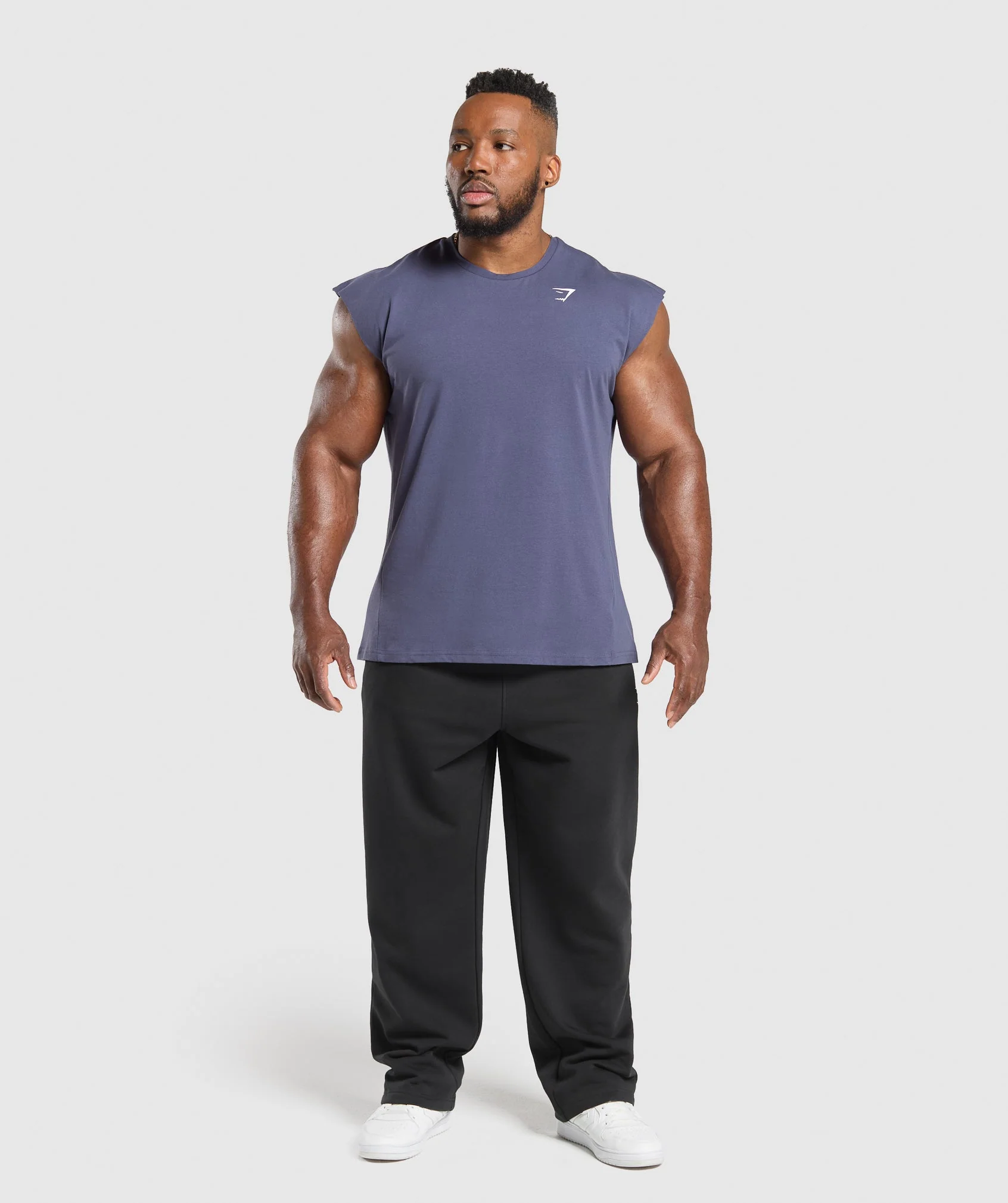Gymshark Critical Cut Off Tank - Weighted Purple - Image 3