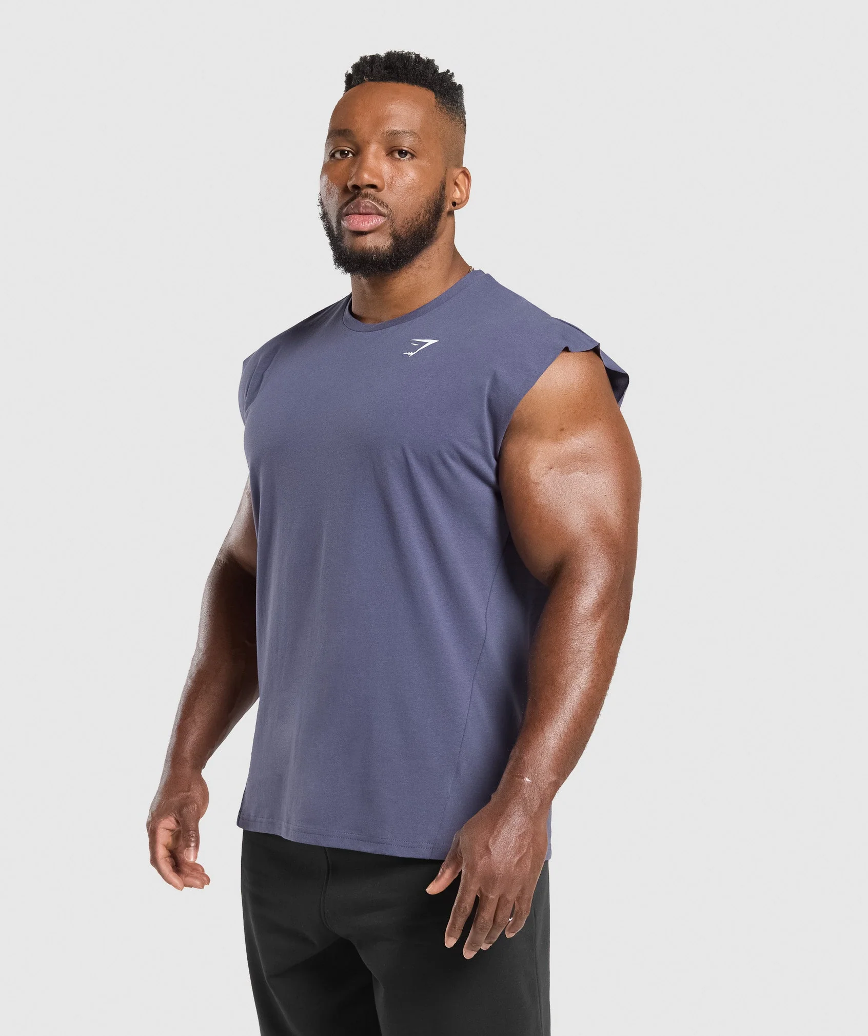 Gymshark Critical Cut Off Tank - Weighted Purple - Image 5