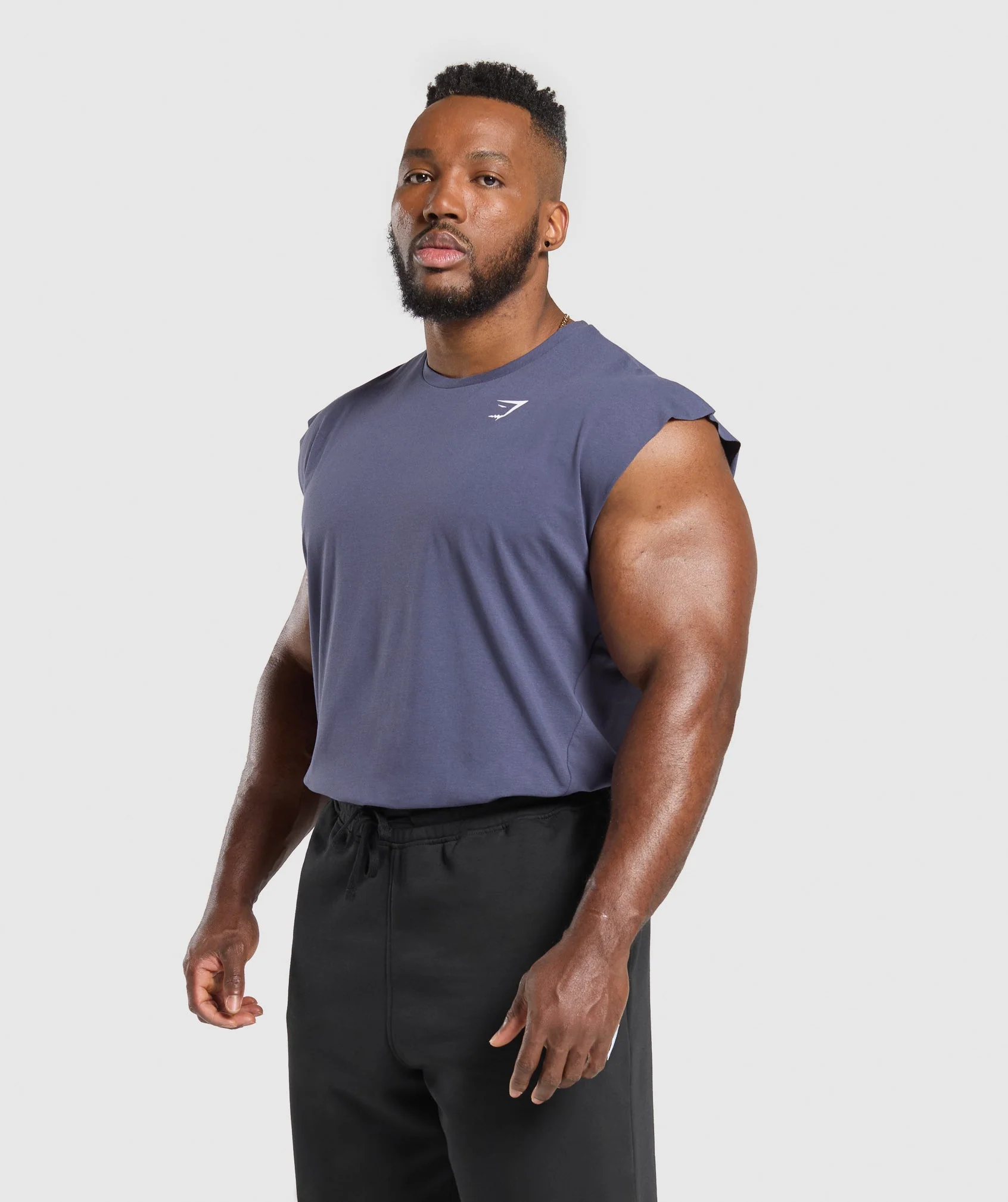 Gymshark Critical Cut Off Tank - Weighted Purple - Image 7