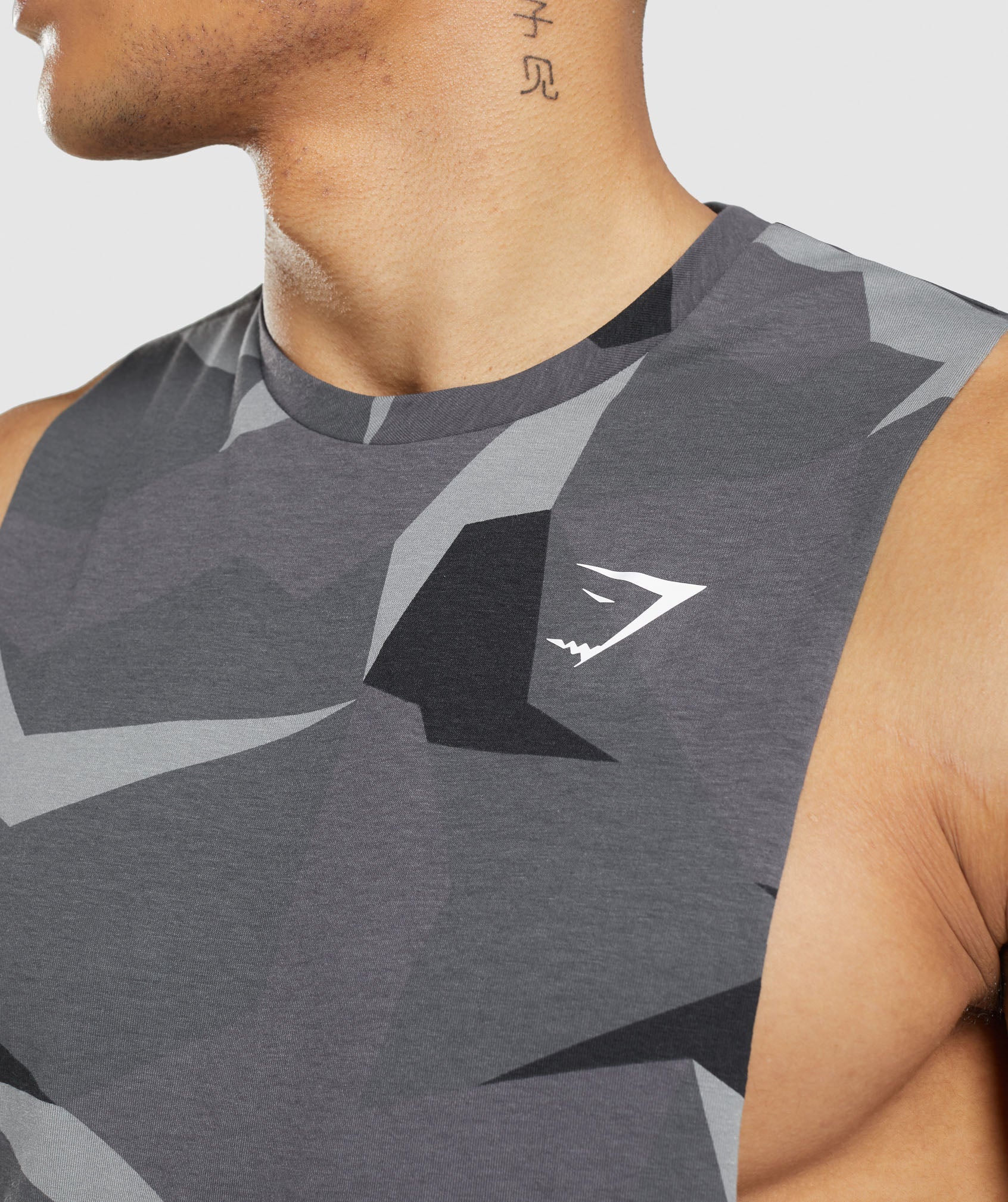 Gymshark Critical 2.0 Drop Arm Tank - Black Print - Image 5