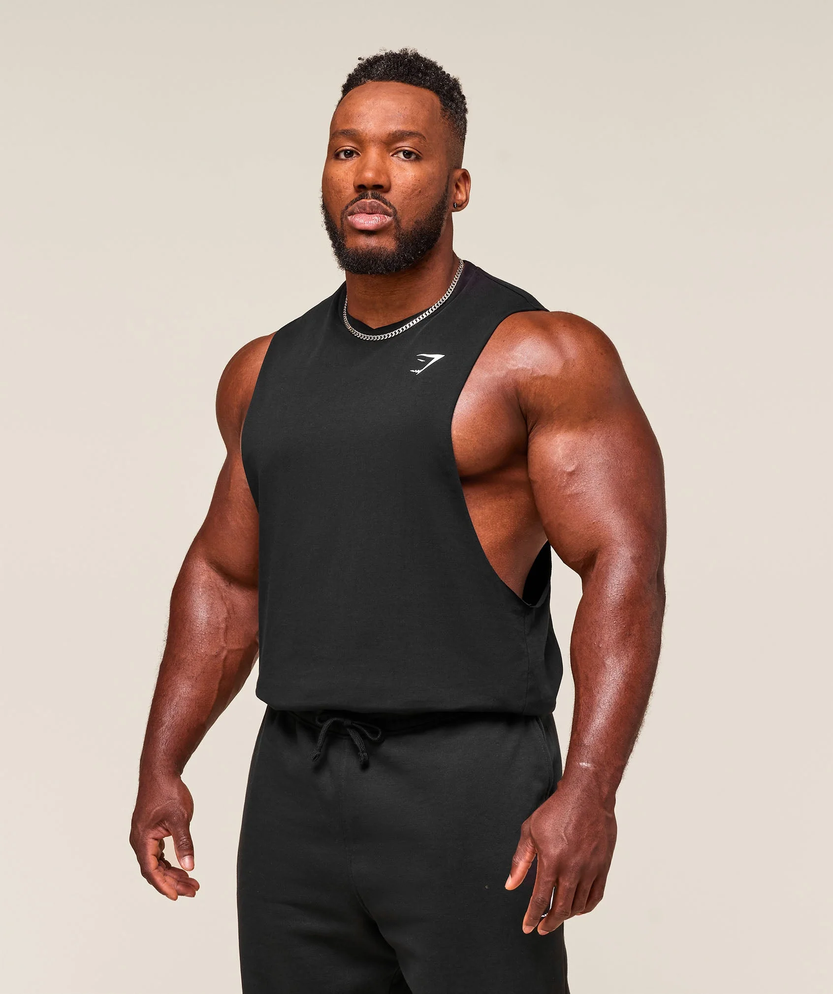 Gymshark Critical 2.0 Drop Arm Tank - Black - Image 3