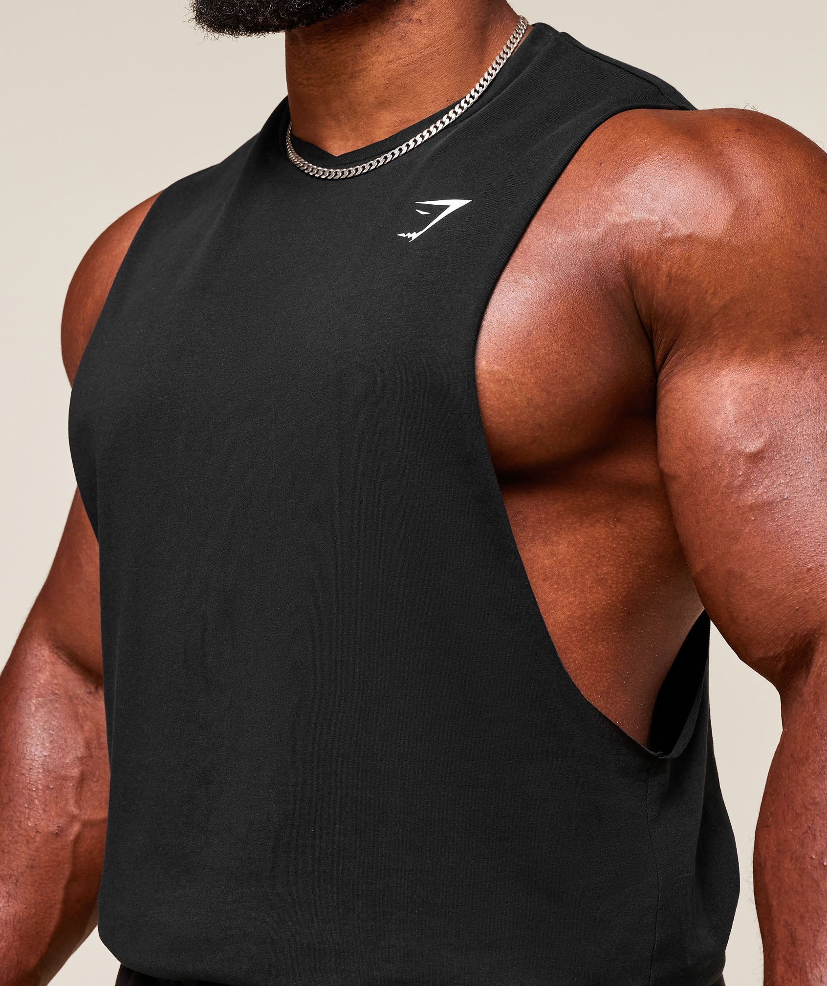 Gymshark Critical 2.0 Drop Arm Tank - Black - Image 4