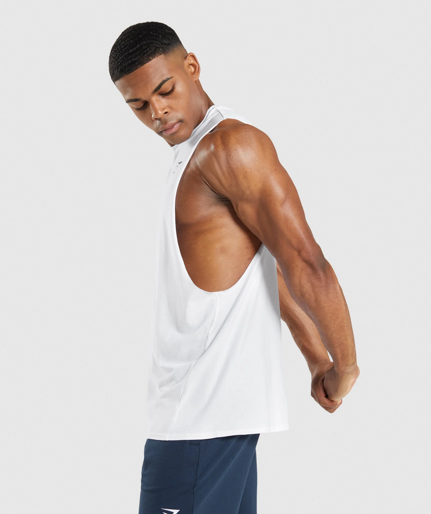 Gymshark Critical 2.0 Drop Arm Tank - White - Image 3