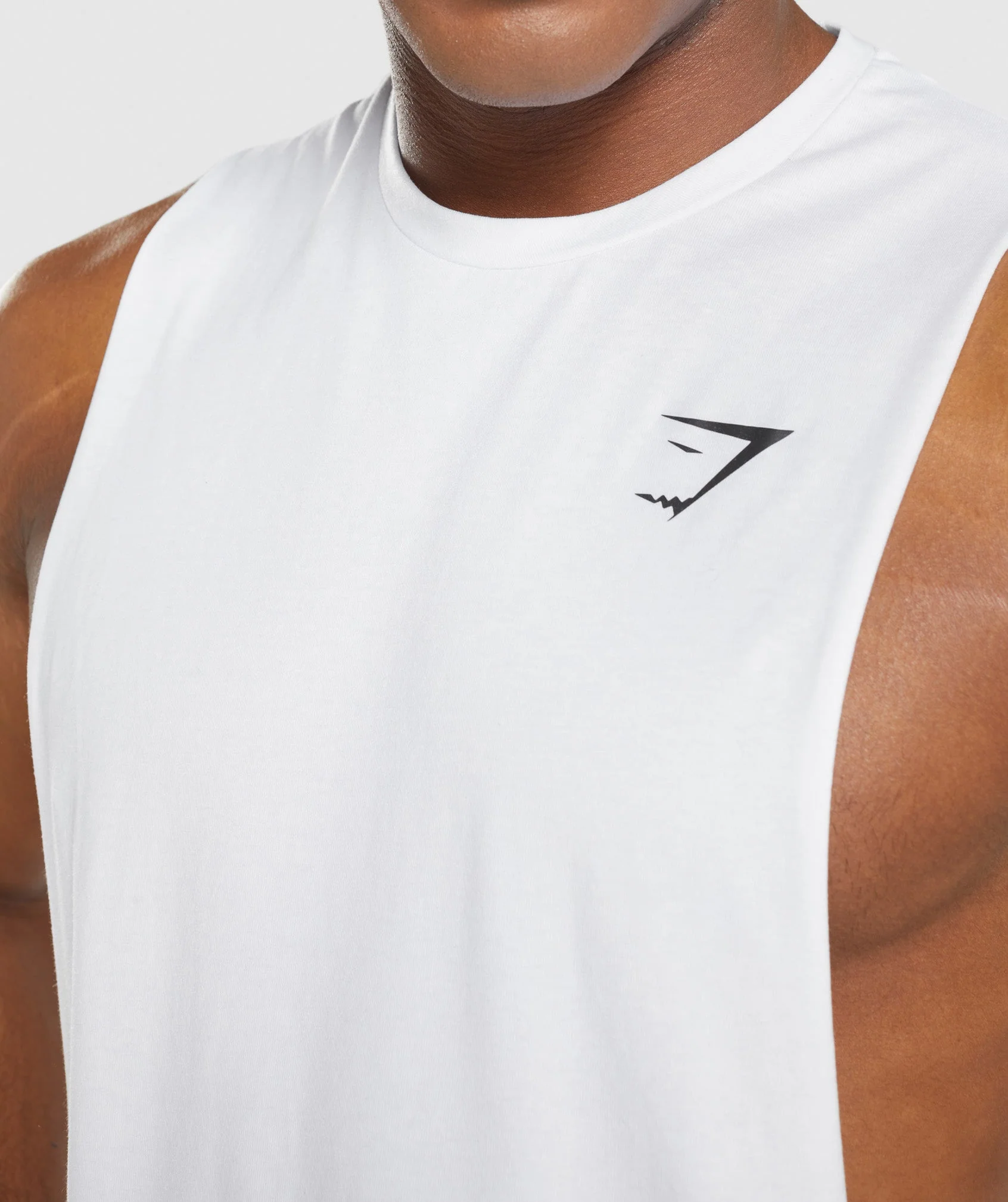 Gymshark Critical 2.0 Drop Arm Tank - White - Image 6