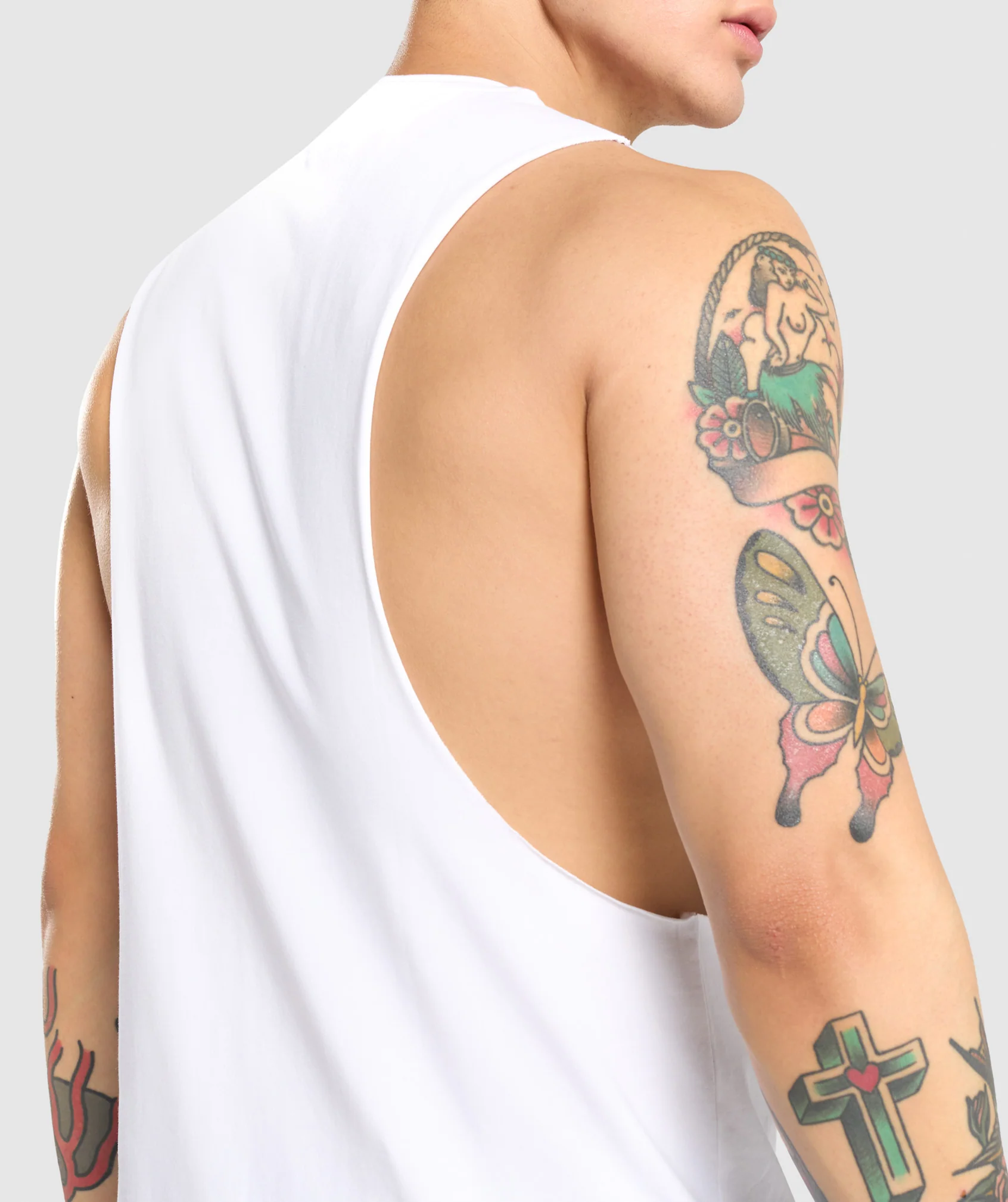 Gymshark Critical Drop Arm Tank - White - Image 5