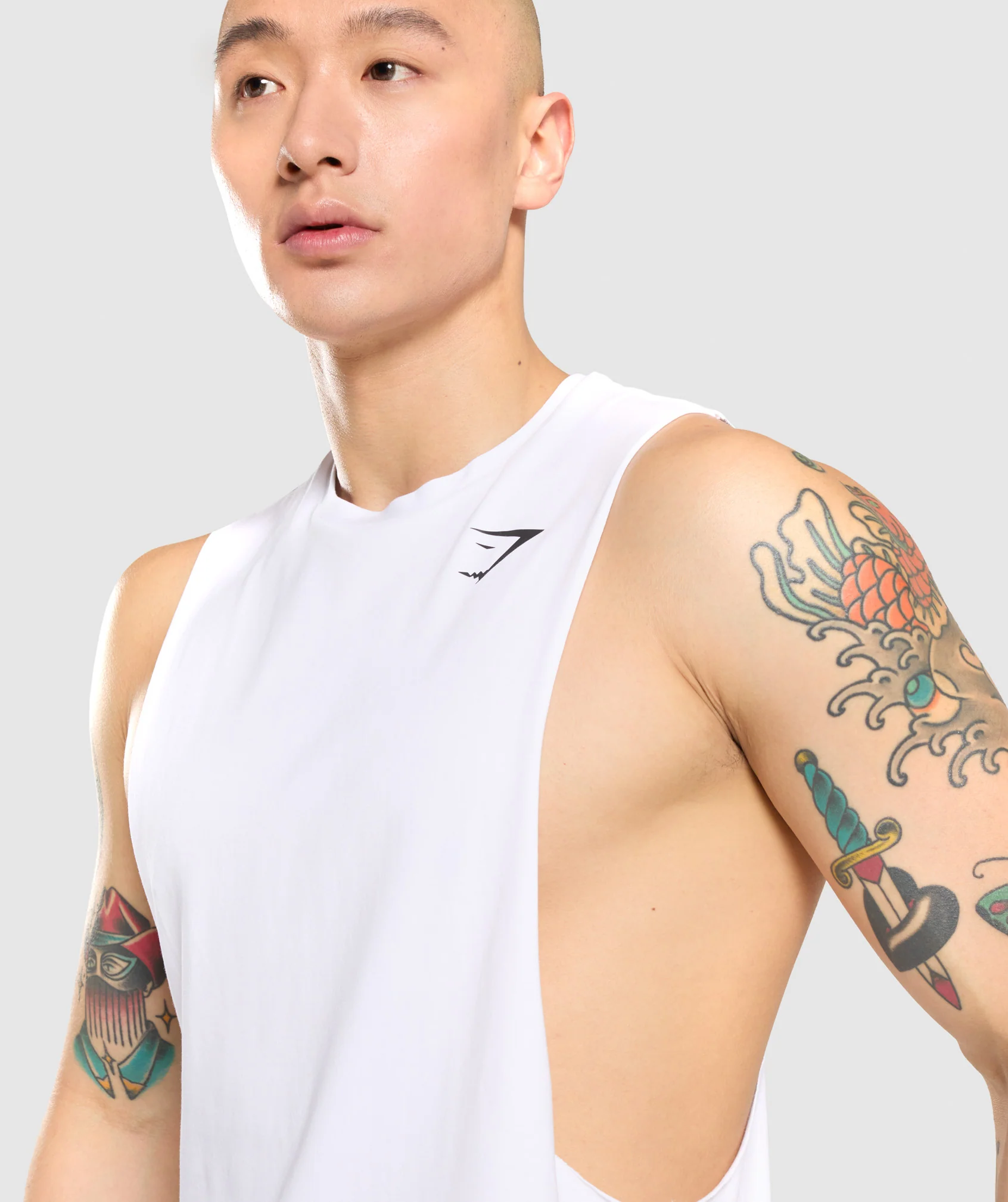 Gymshark Critical Drop Arm Tank - White - Image 6