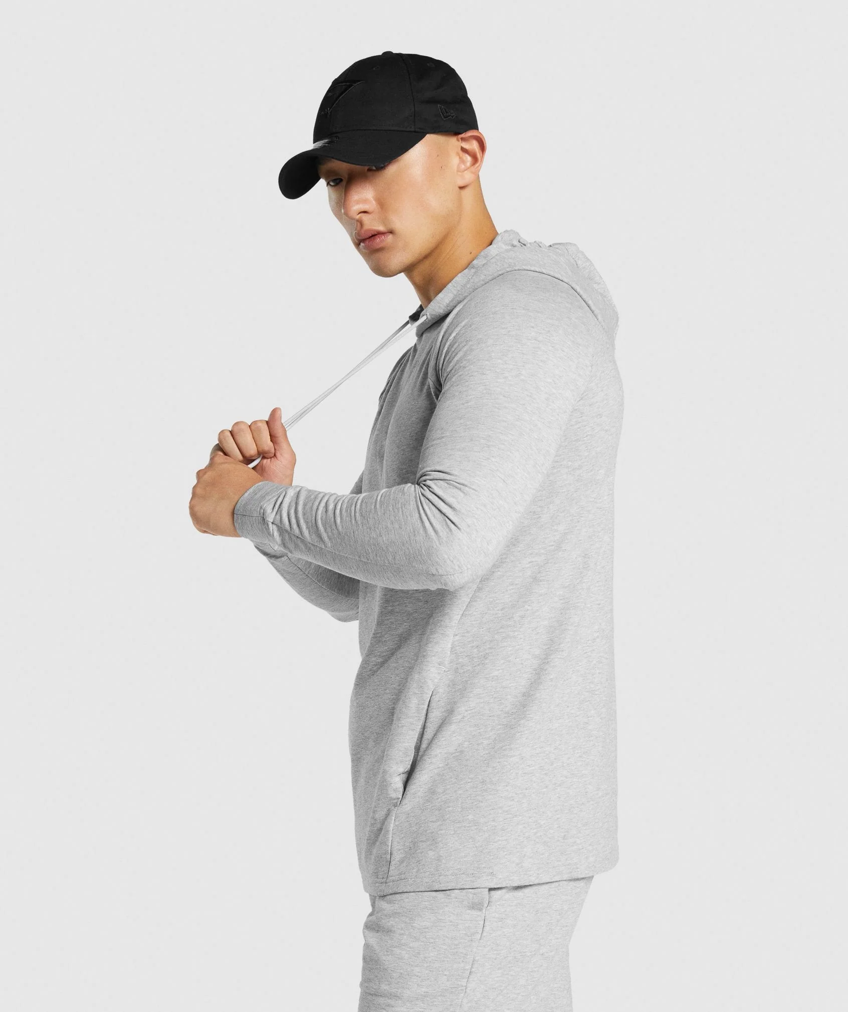 Gymshark Critical 2.0 Hoodie - Light Grey Marl - Image 3