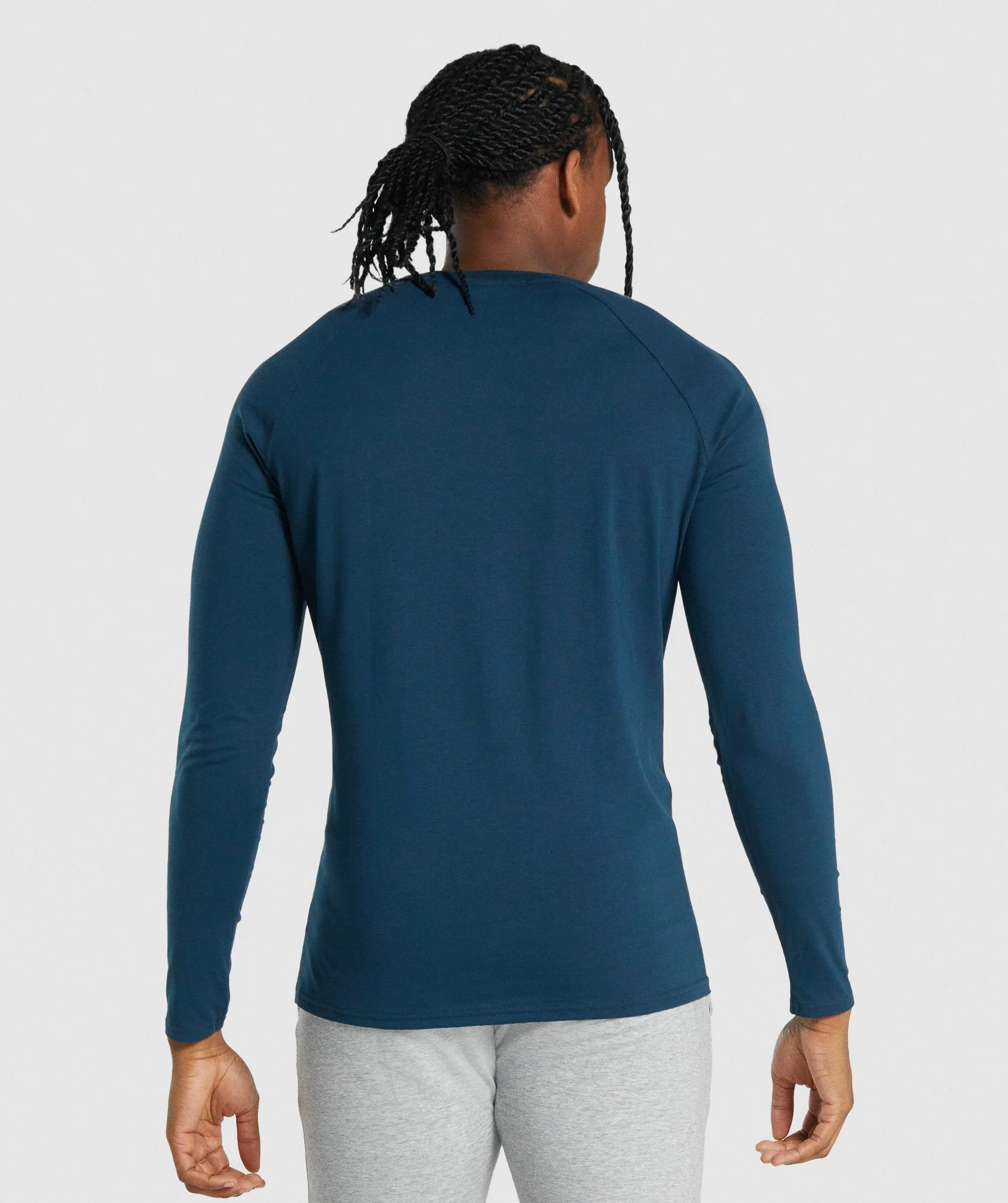 Gymshark Critical 2.0 Long Sleeve T-Shirt - Navy - Image 2