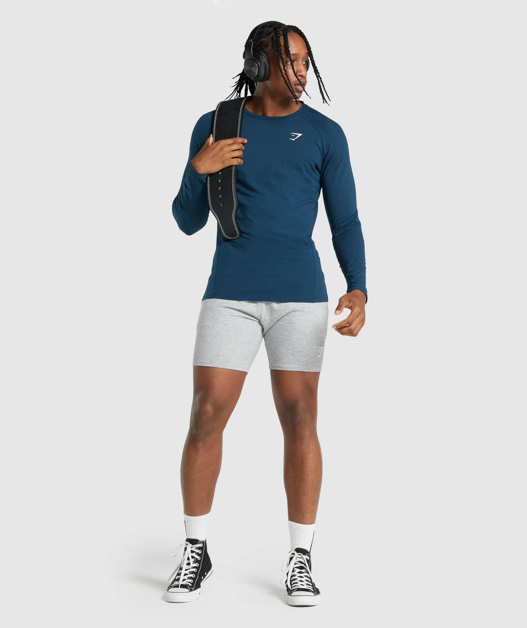 Gymshark Critical 2.0 Long Sleeve T-Shirt - Navy - Image 4