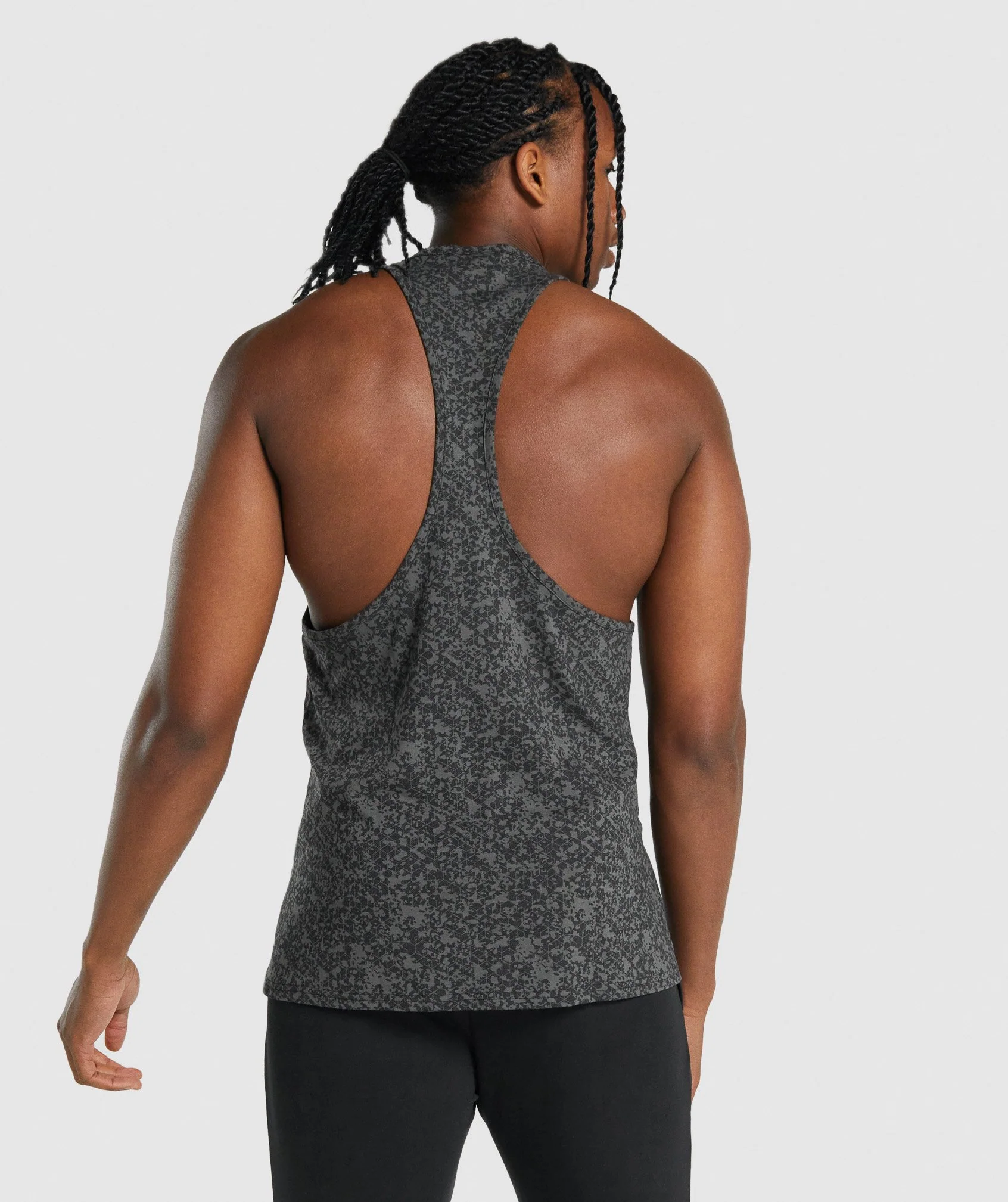 Gymshark Critical 2.0 Stringer - Charcoal Print - Image 2