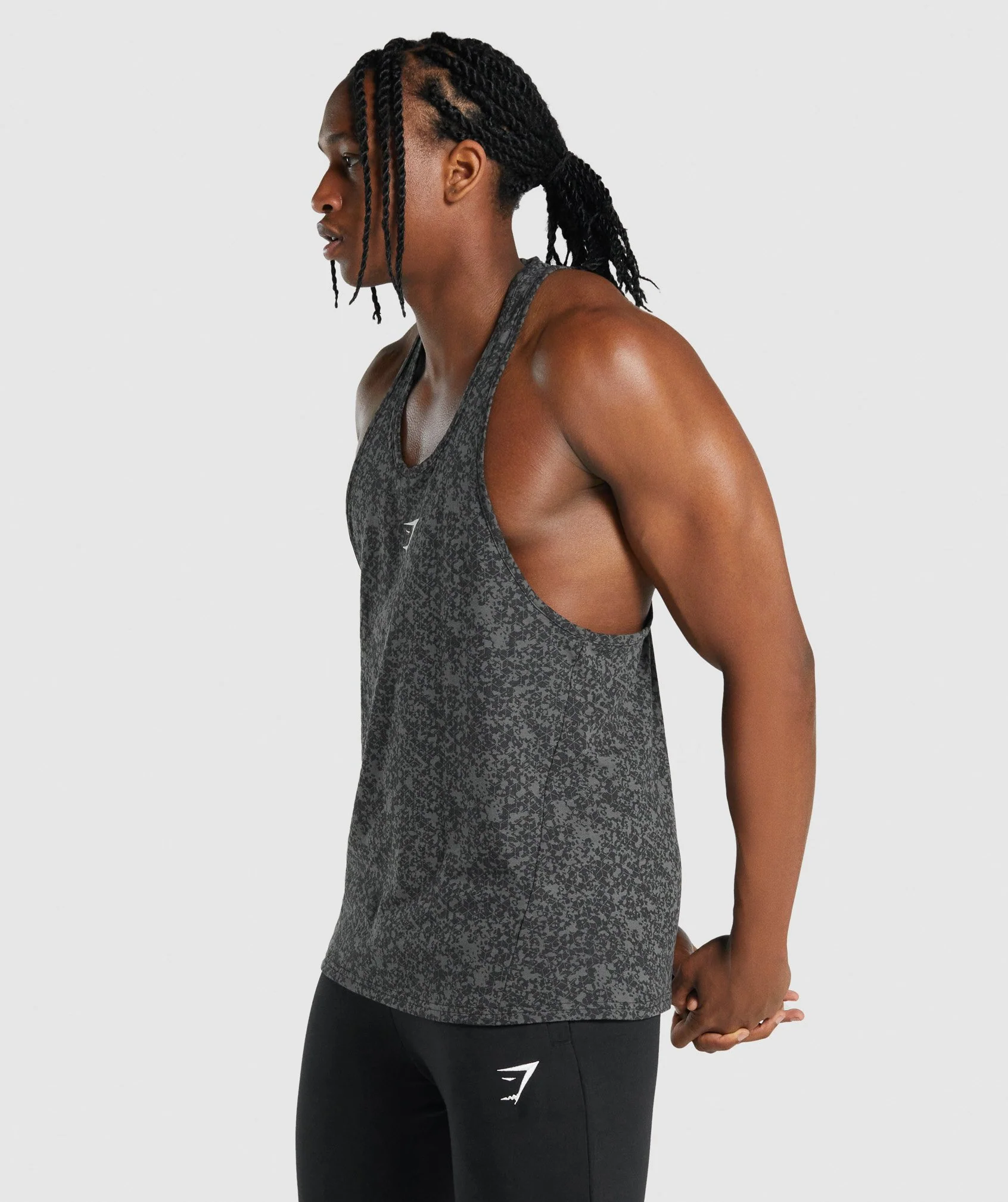 Gymshark Critical 2.0 Stringer - Charcoal Print - Image 3