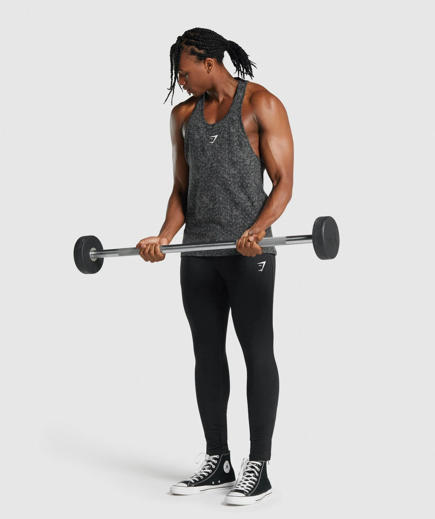 Gymshark Critical 2.0 Stringer - Charcoal Print - Image 4