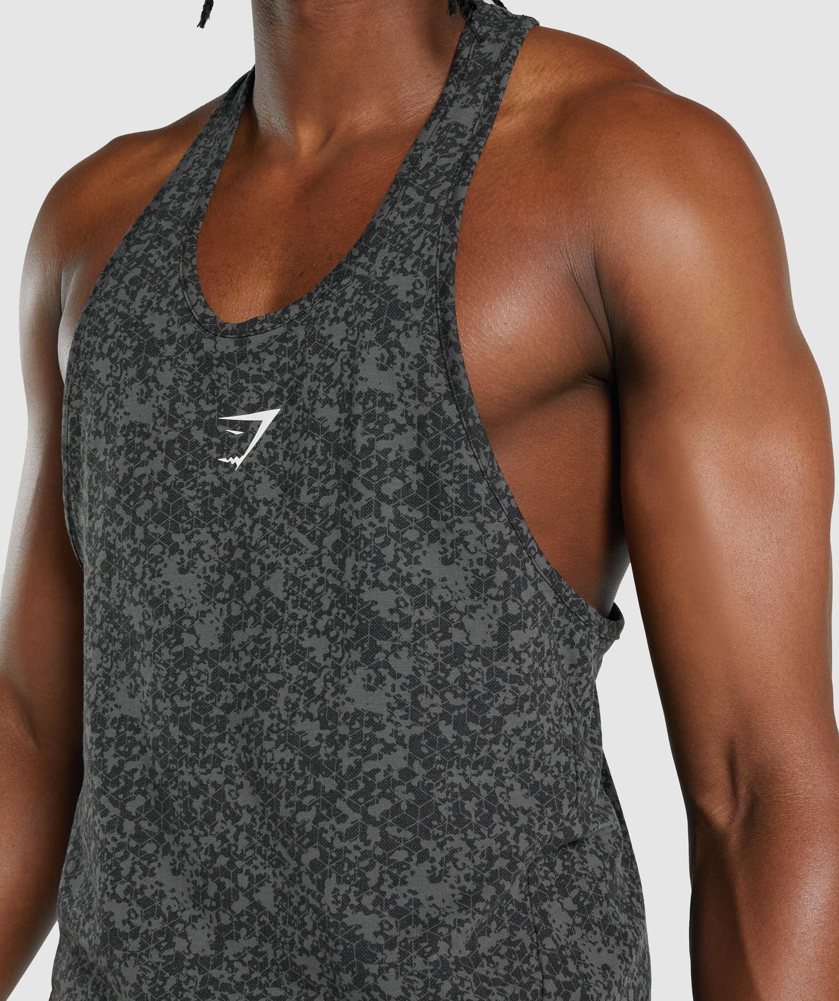 Gymshark Critical 2.0 Stringer - Charcoal Print - Image 6