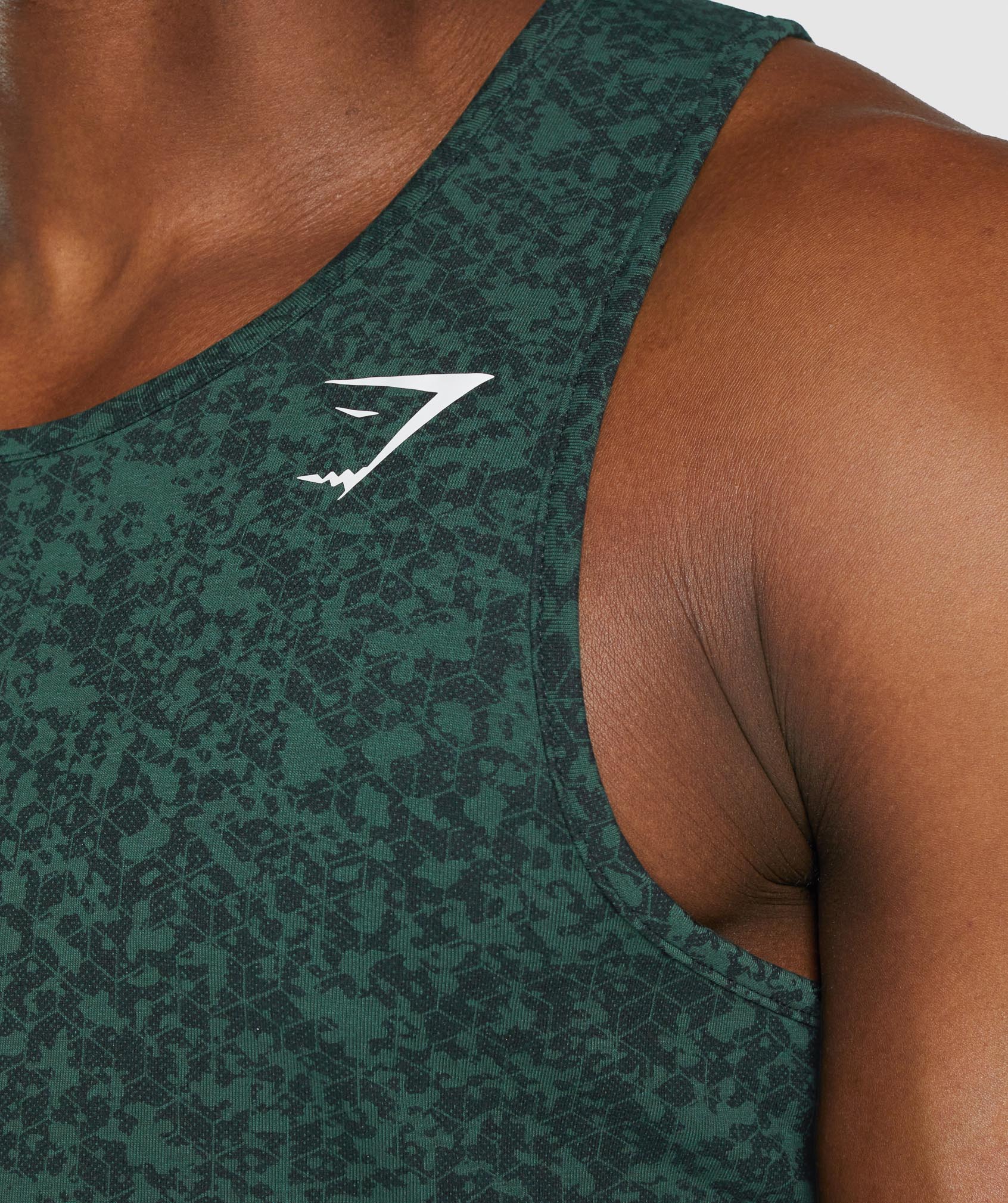 Gymshark Critical Tank - Dark Green Print - Image 6