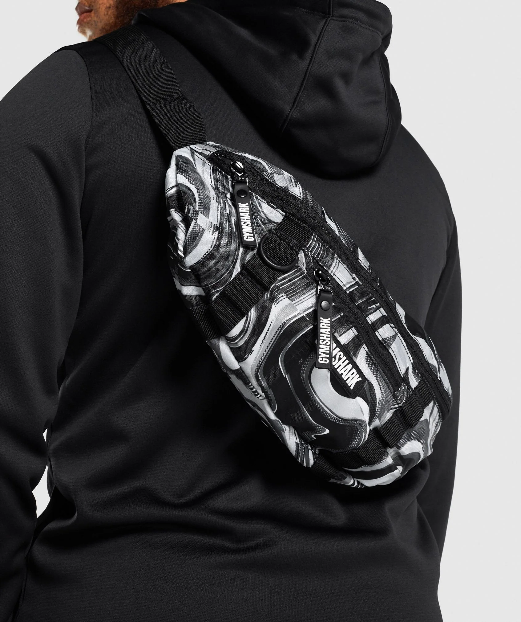 Gymshark Cross Body Bag - Black/White
