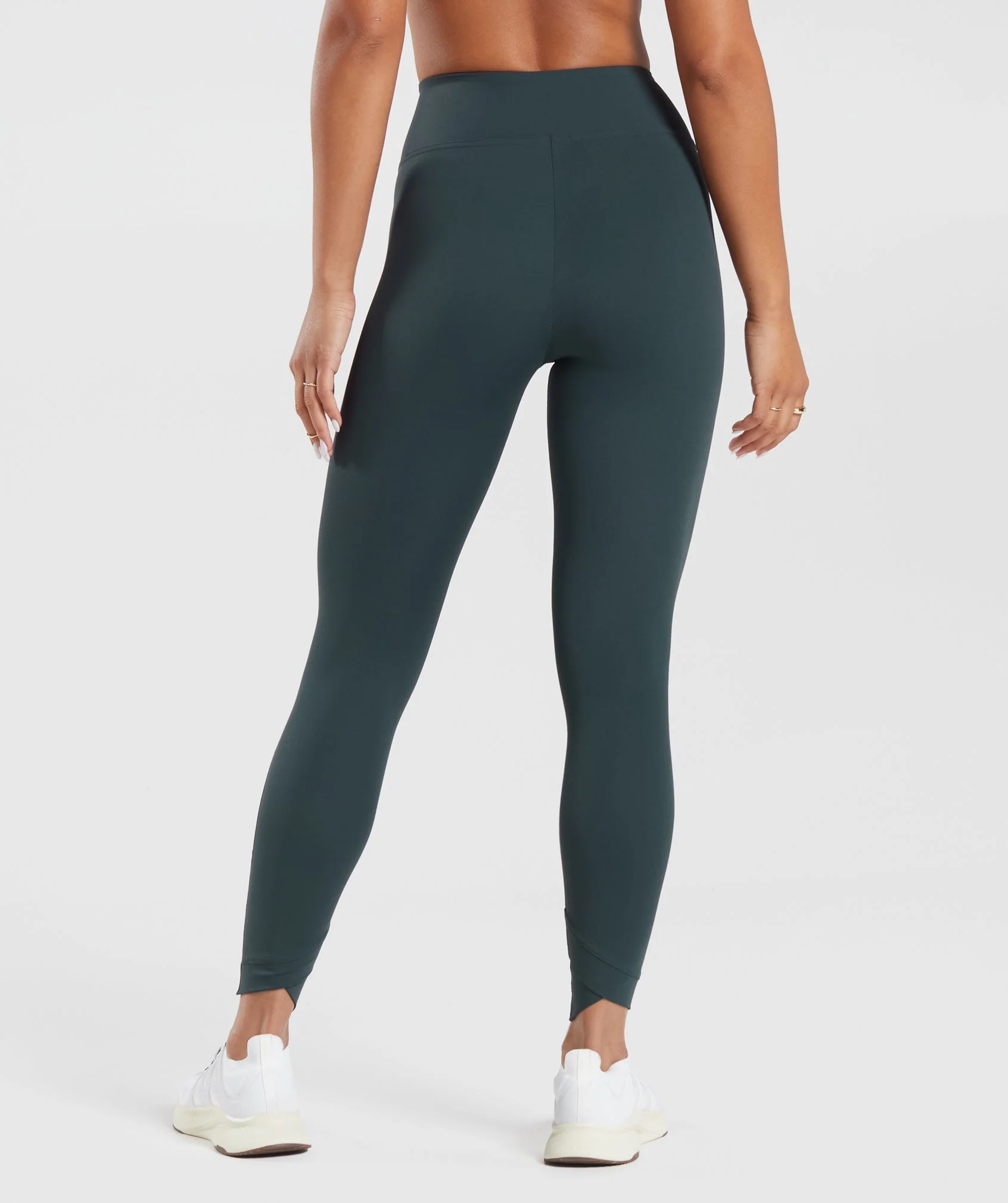 Gymshark Crossover Leggings - Darkest Teal - Image 2