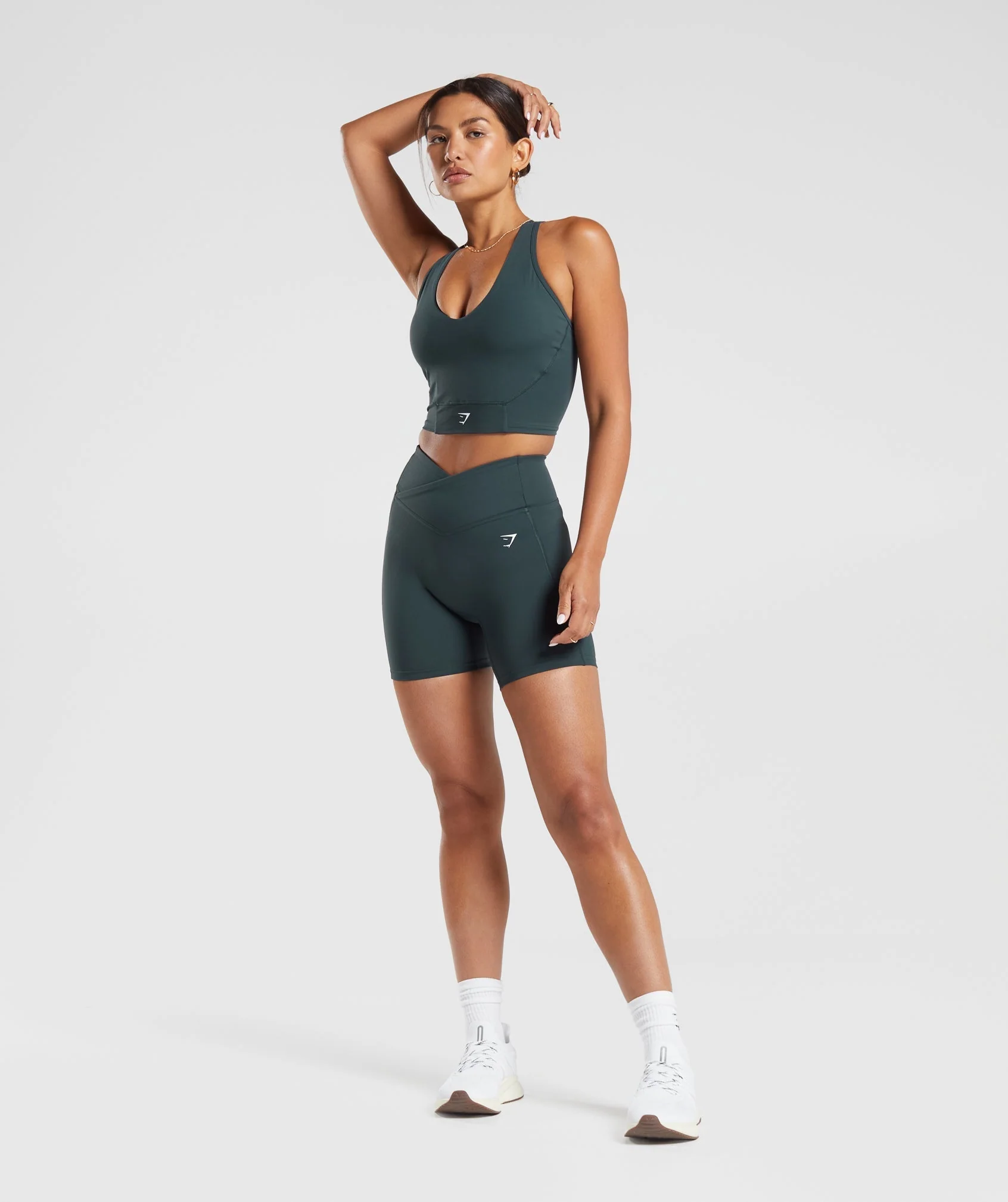Gymshark Crossover Shorts - Darkest Teal - Image 4