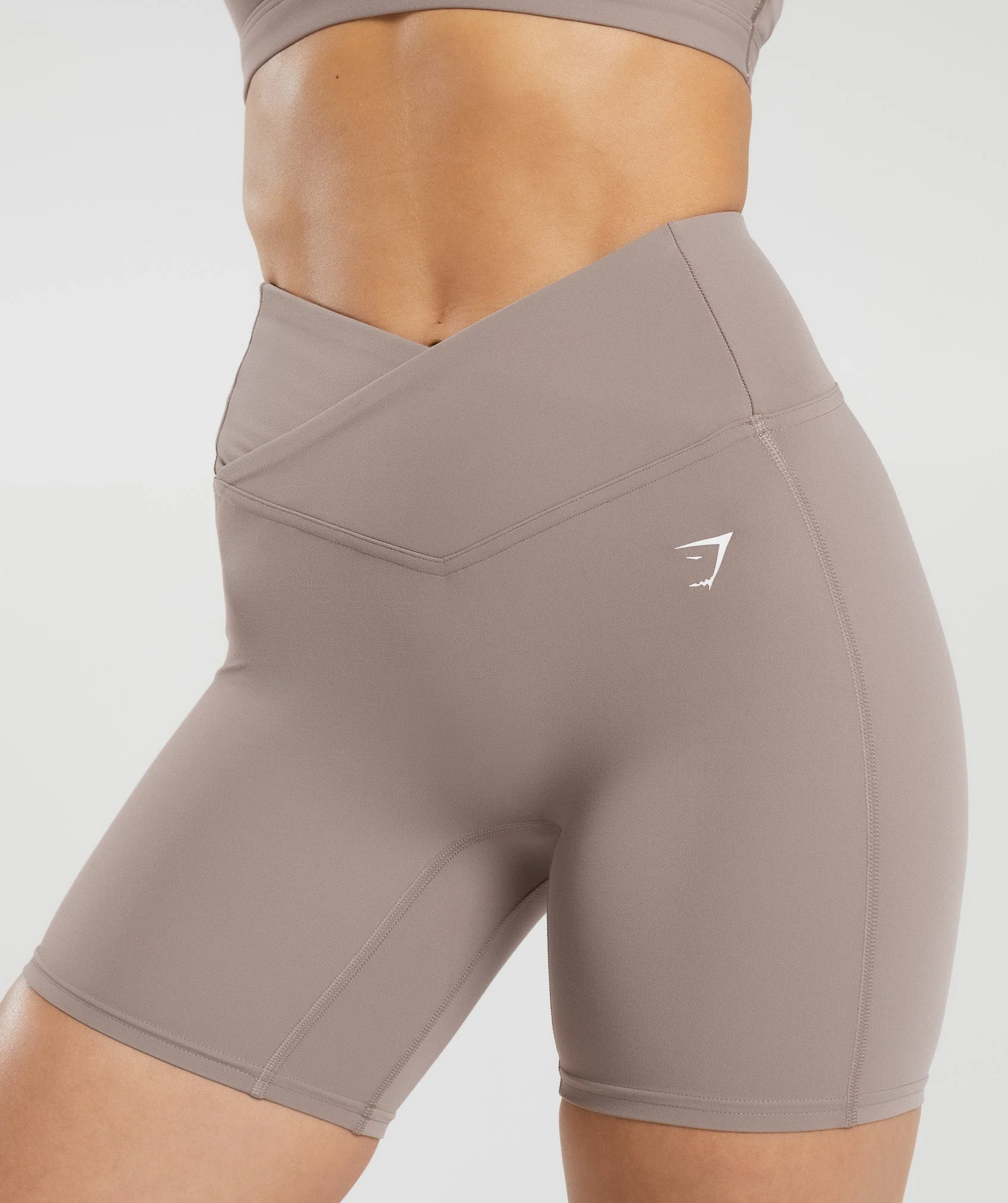 Gymshark Crossover Shorts - Washed Mauve - Image 6