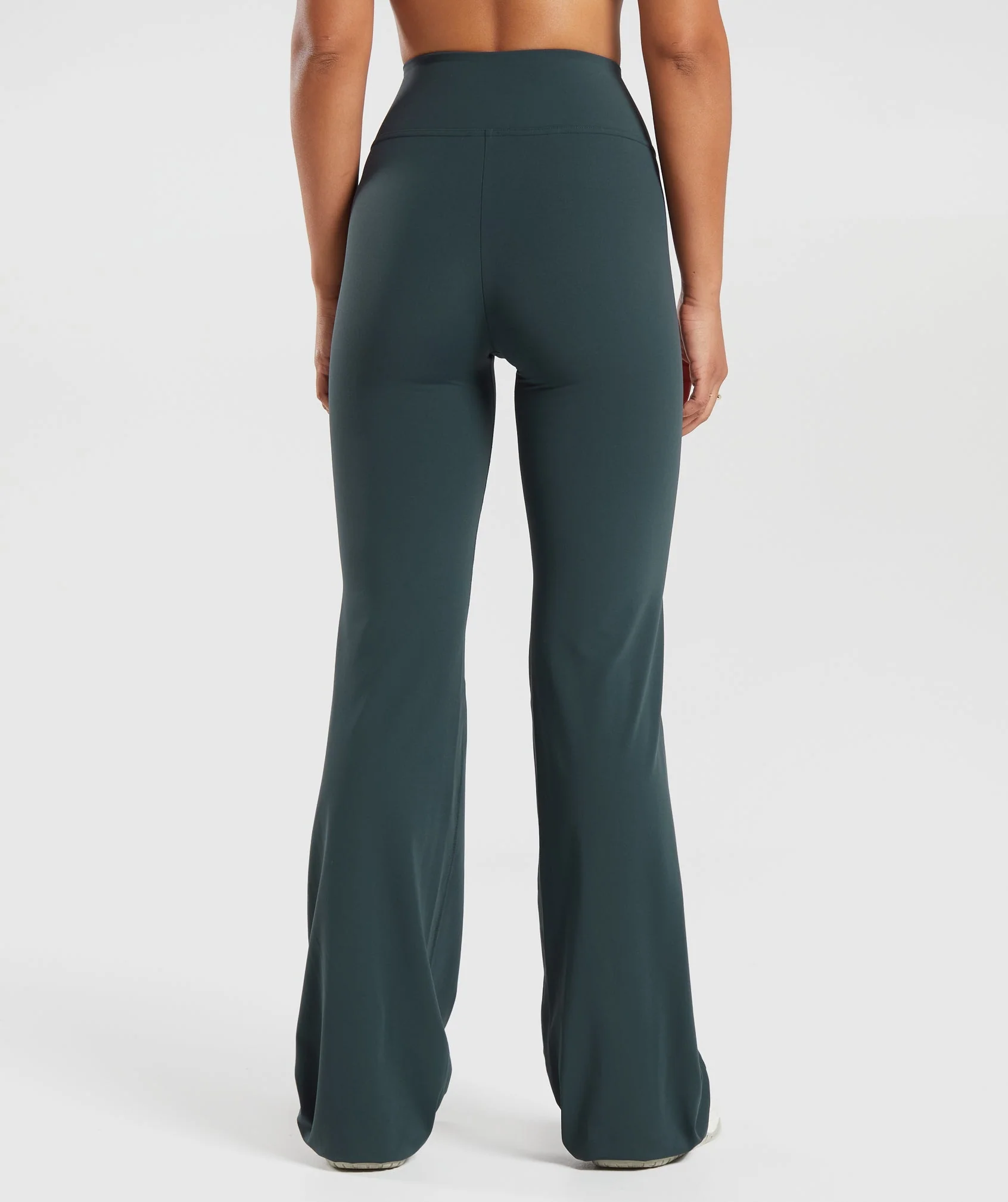 Gymshark Crossover Flared Tall Leggings - Darkest Teal - Image 2