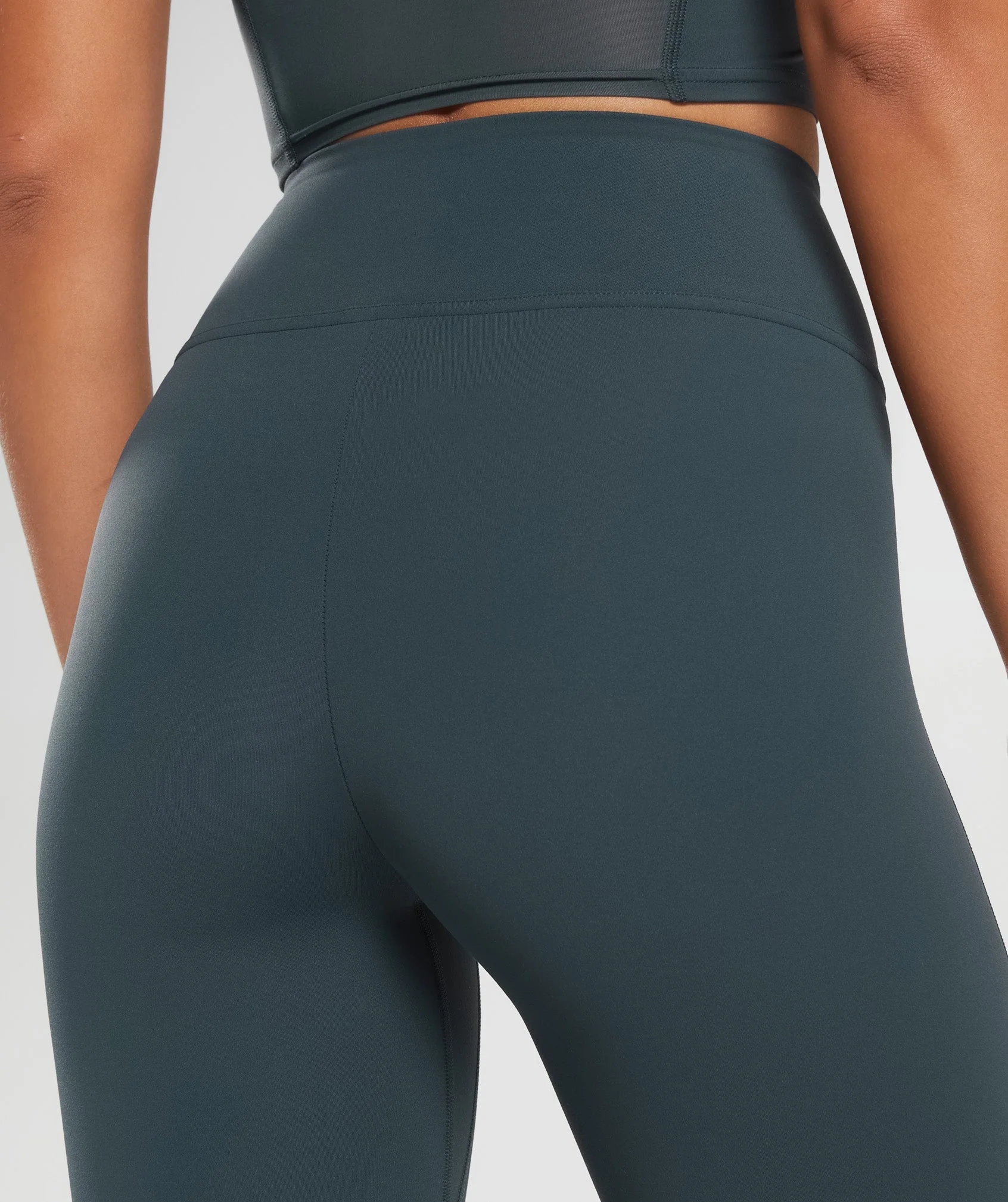 Gymshark Crossover Flared Tall Leggings - Darkest Teal - Image 6