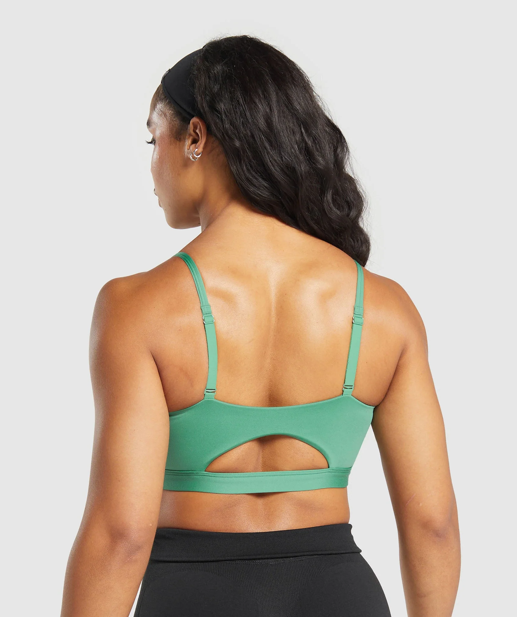 Gymshark Cut Out Bandeau - Discipline Green - Image 2