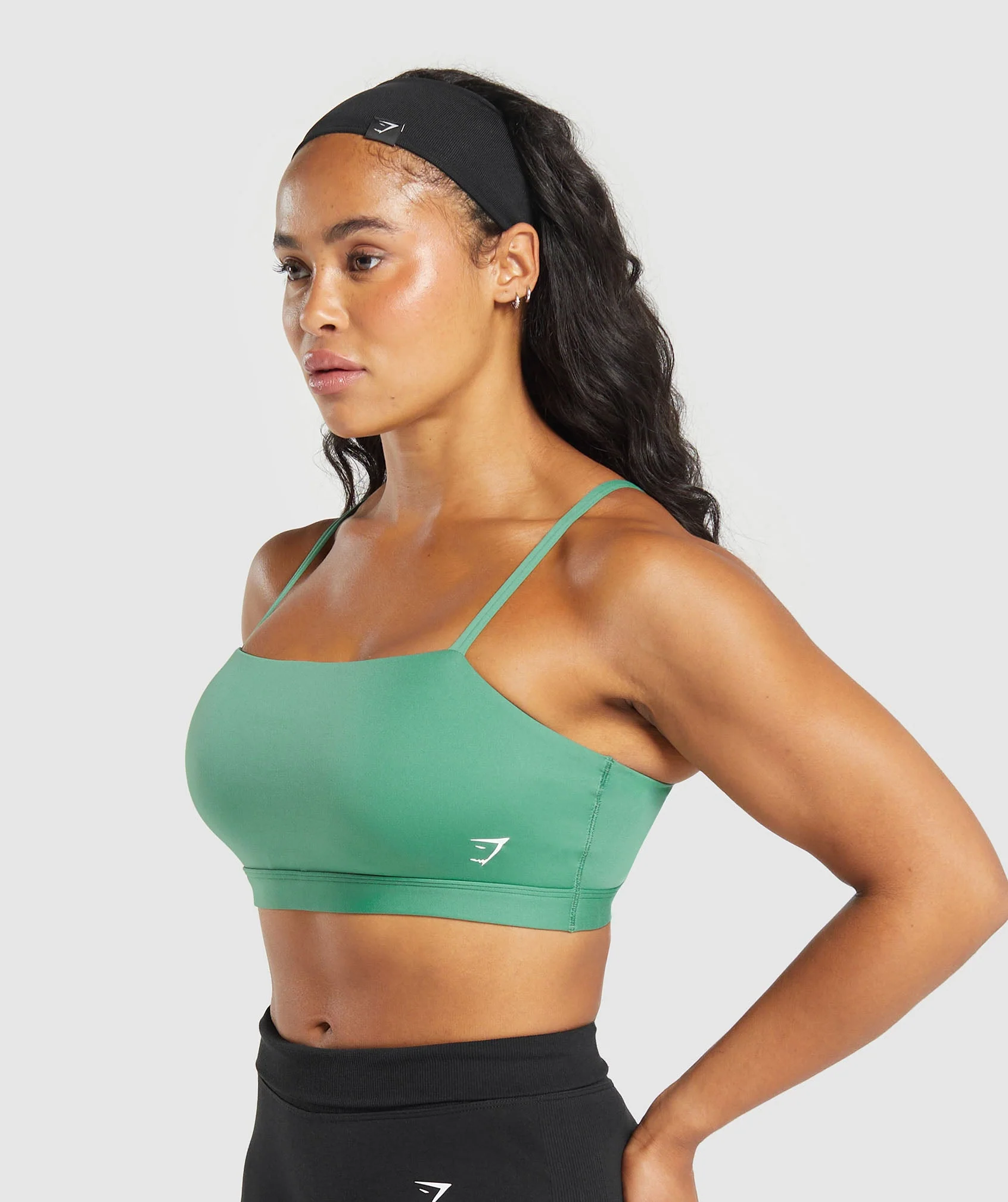 Gymshark Cut Out Bandeau - Discipline Green - Image 3