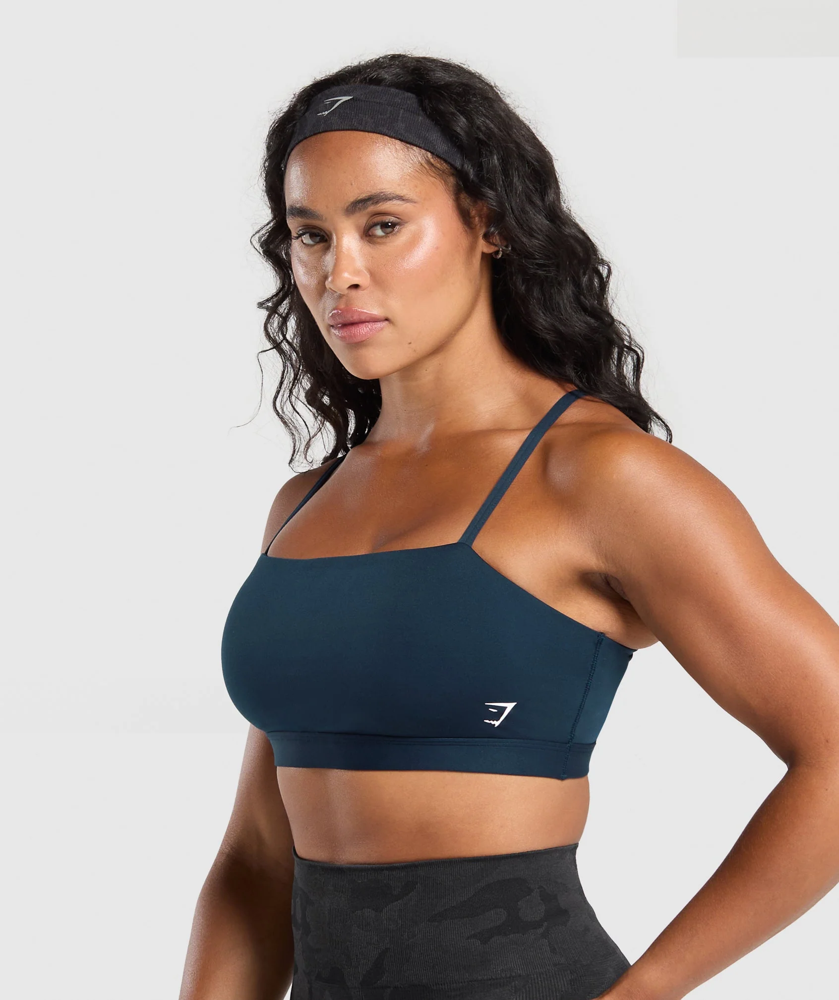 Gymshark Cut Out Bandeau - Navy - Image 3
