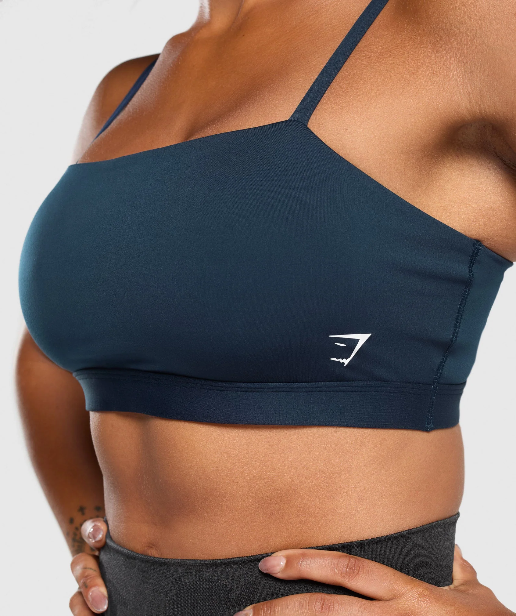 Gymshark Cut Out Bandeau - Navy - Image 5