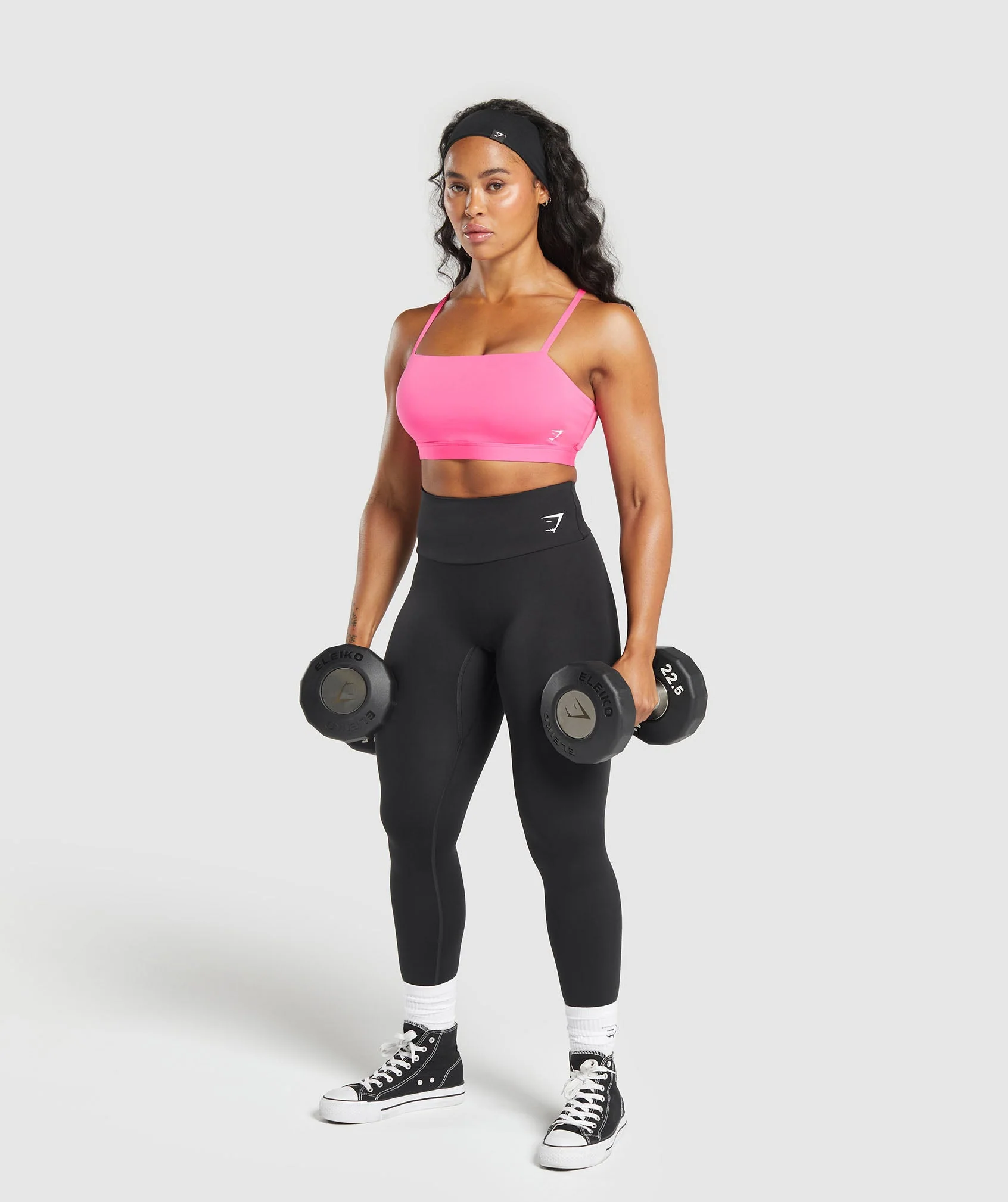 Gymshark Cut Out Bandeau - Physical Pink - Image 4
