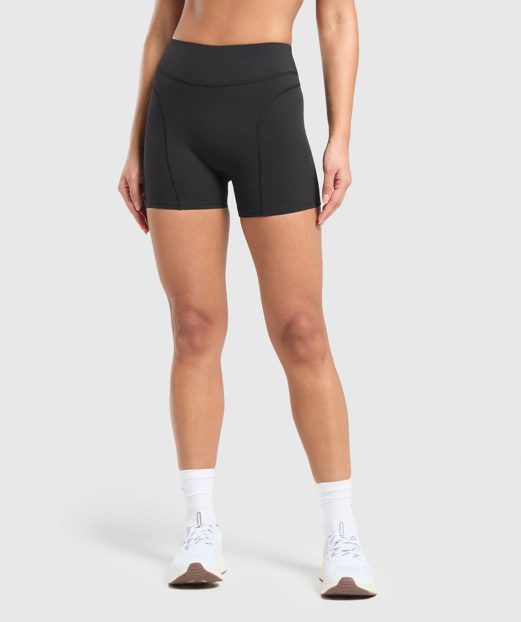 Gymshark Dipped Waistband Shorts - Black - Image 2