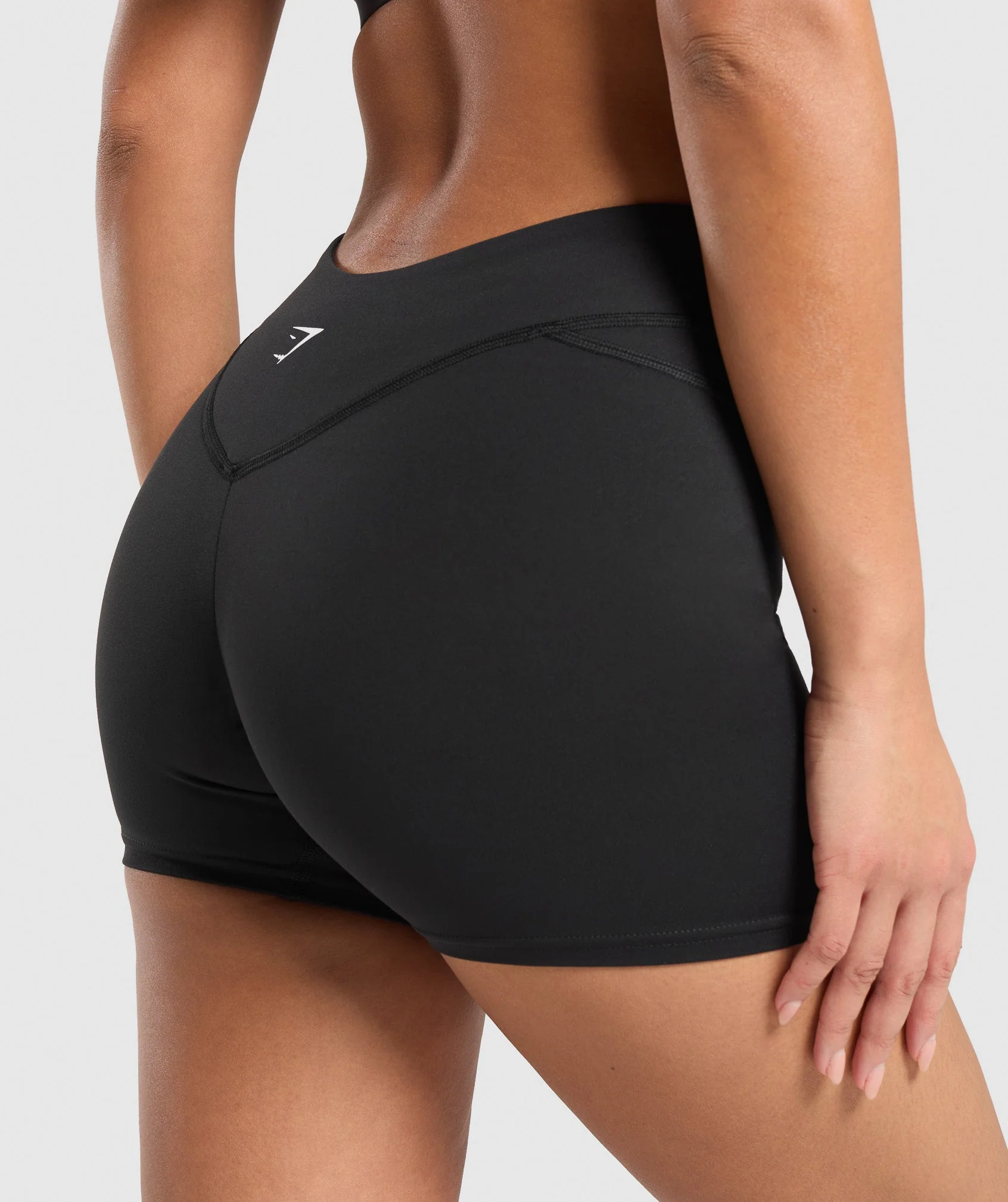 Gymshark Dipped Waistband Shorts - Black - Image 4