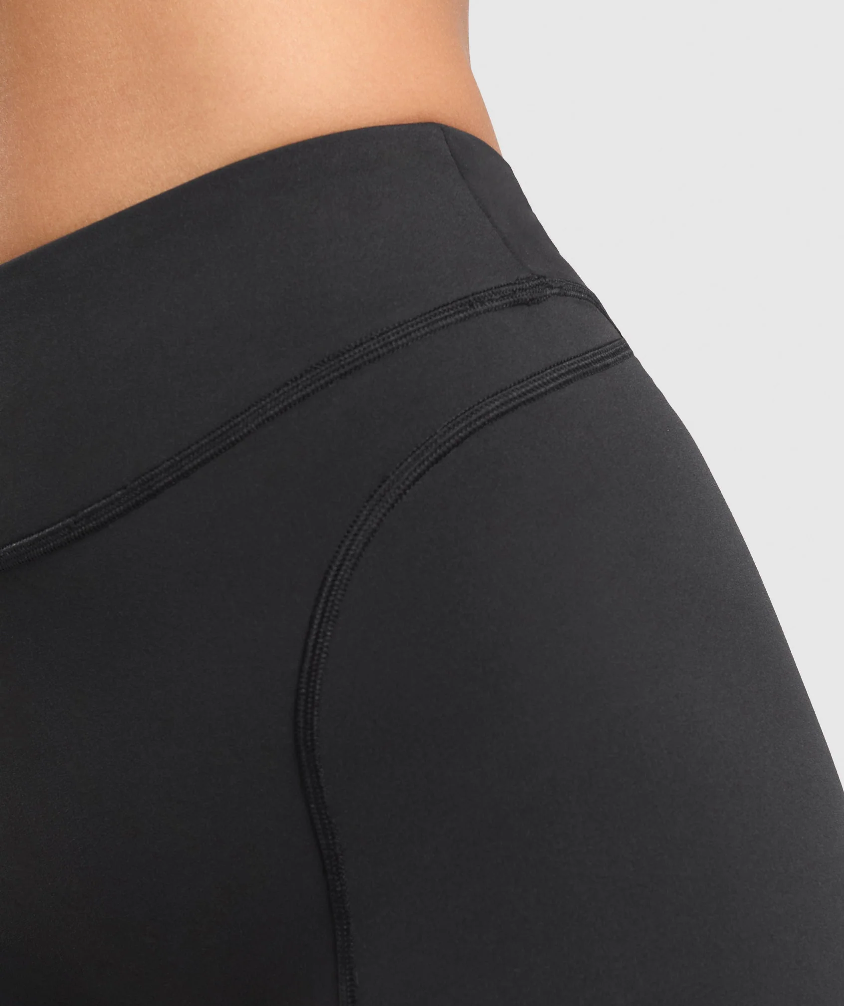 Gymshark Dipped Waistband Shorts - Black - Image 6