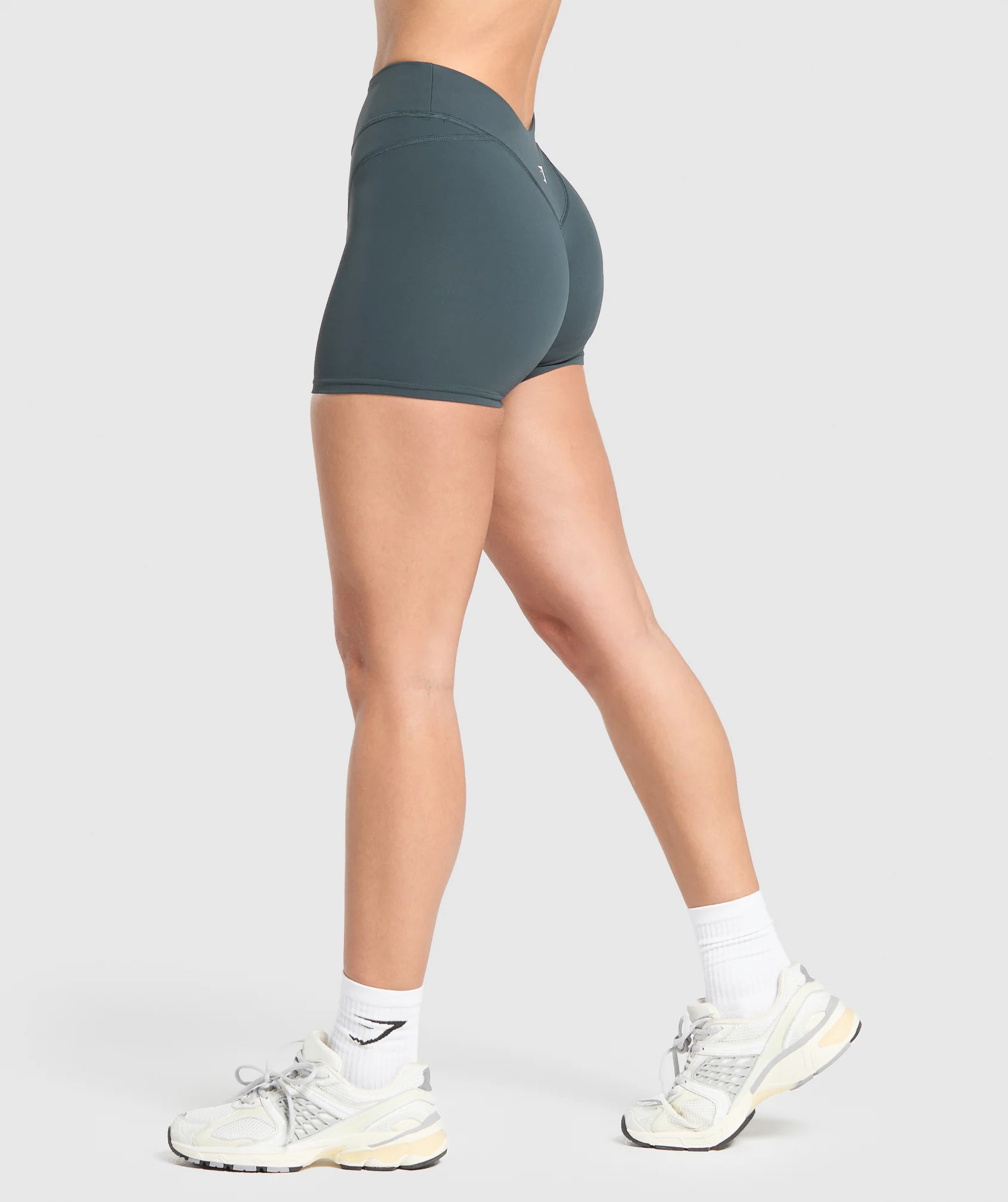 Gymshark Dipped Waistband Shorts - Darkest Teal - Image 3