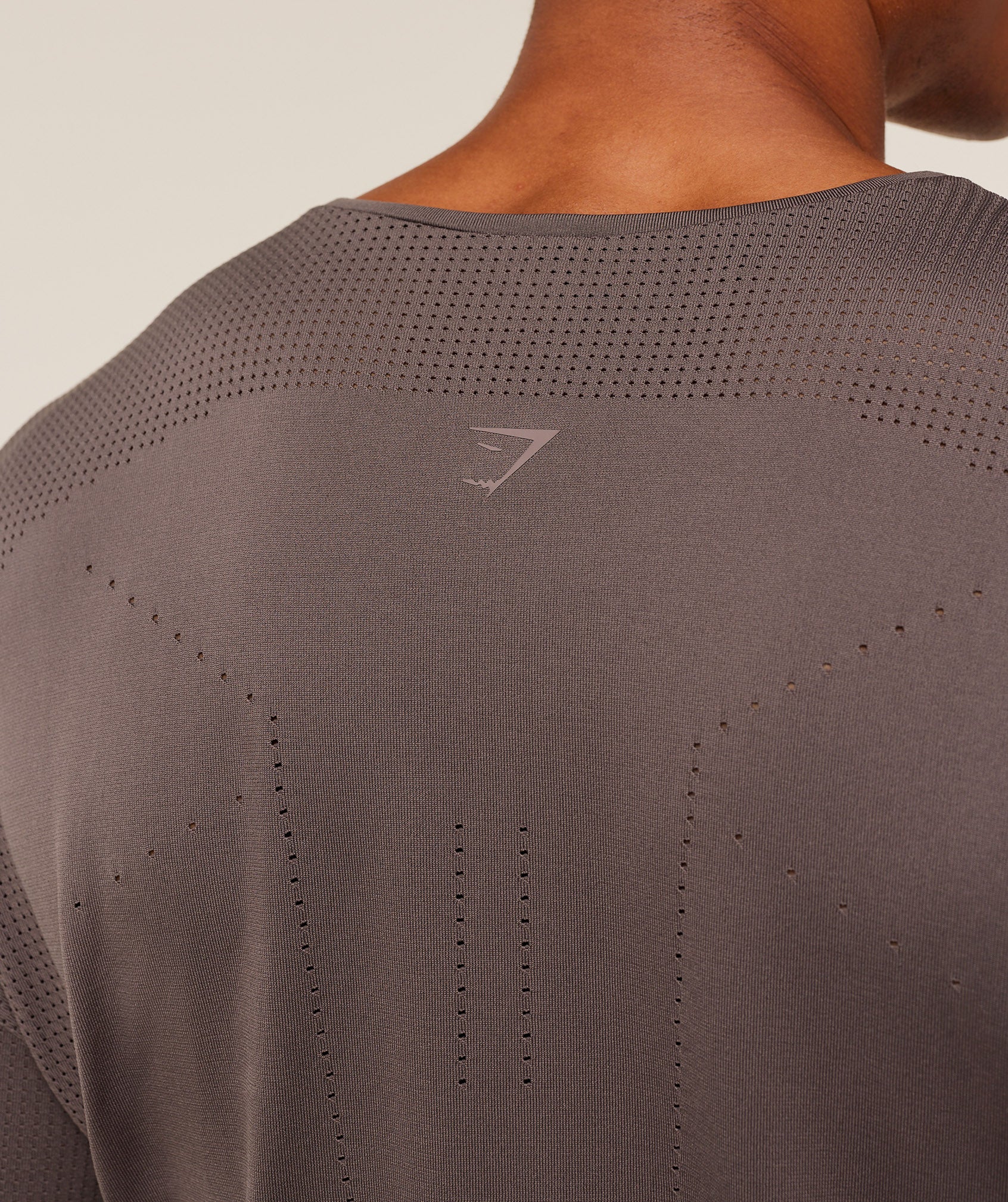 Gymshark Distance Seamless T-Shirt -  Cool Brown /  Cool Brown - Image 6