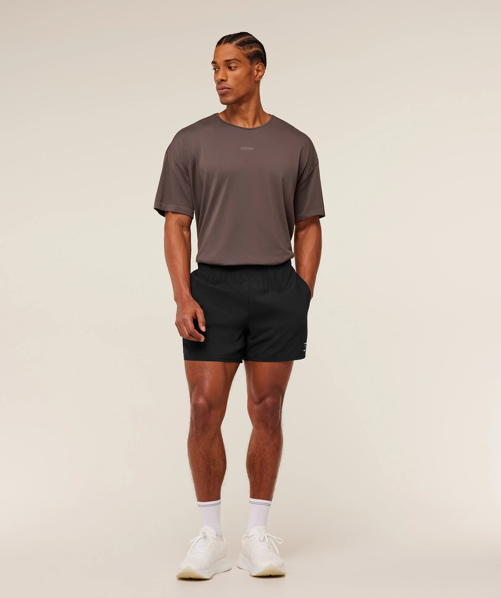 Gymshark Distance Seamless T-Shirt -  Cool Brown /  Cool Brown - Image 7