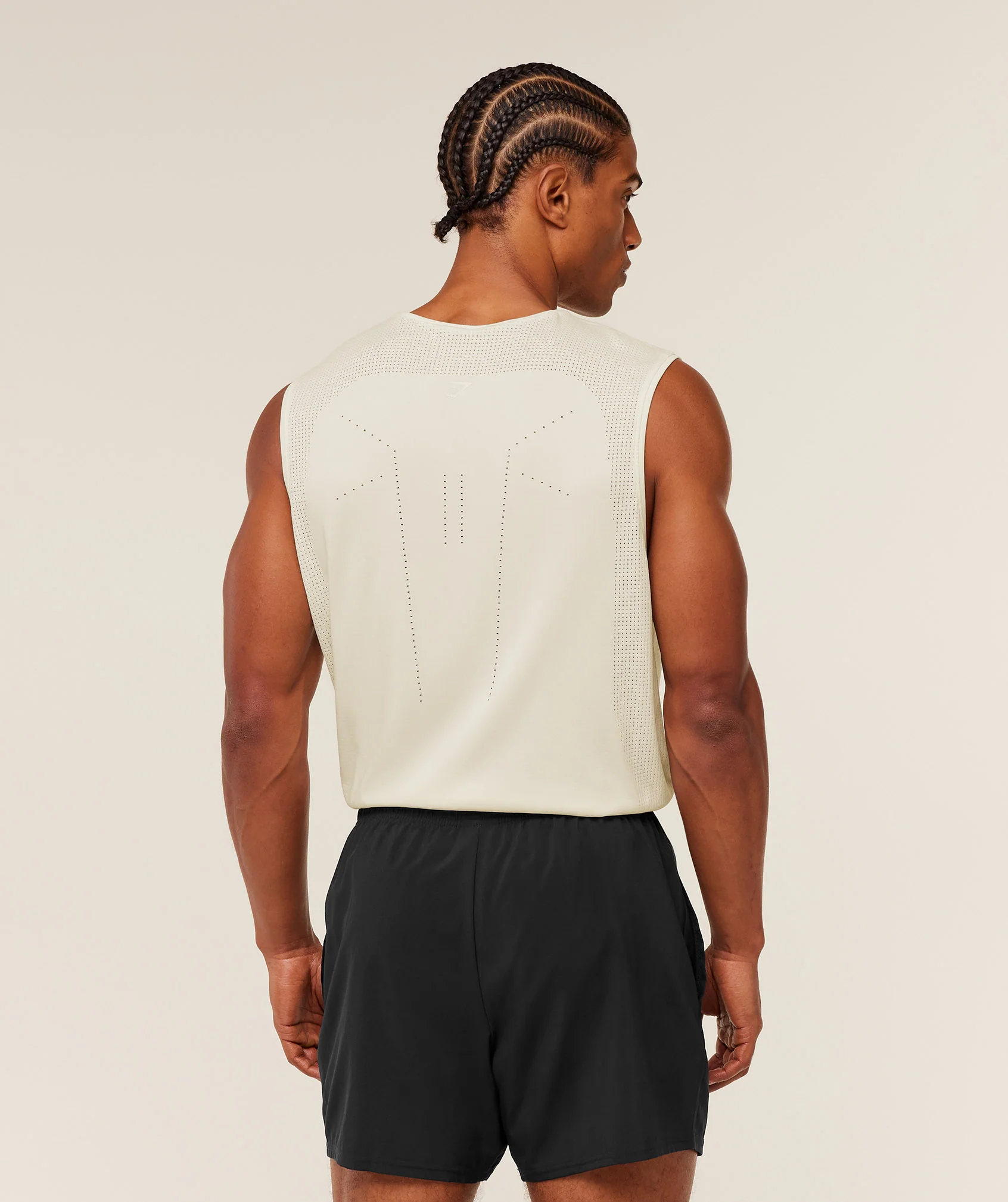Gymshark Distance Seamless Tank - Soft White / Soft White - Image 2