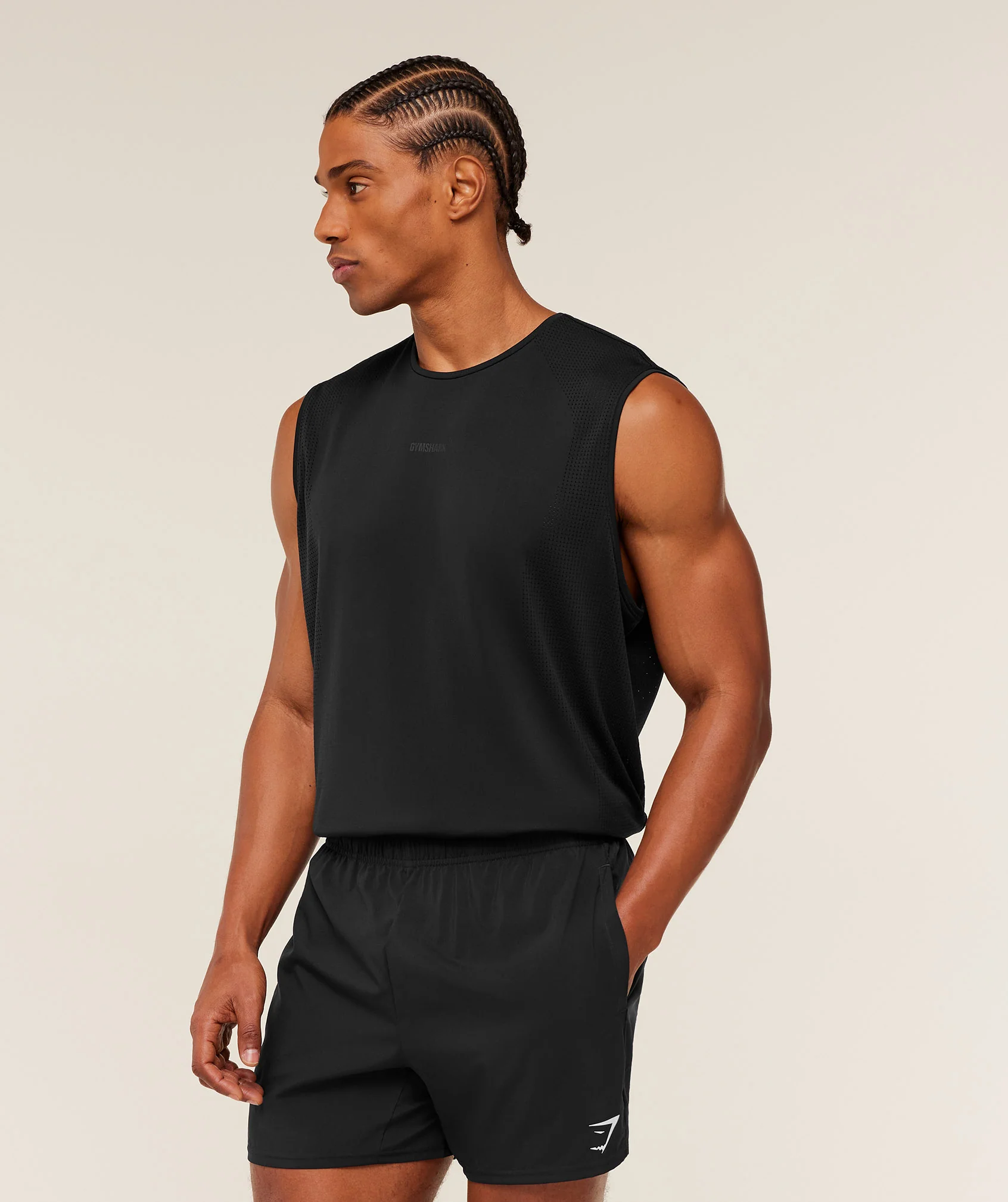 Gymshark Distance Seamless Tank - Black - Image 3
