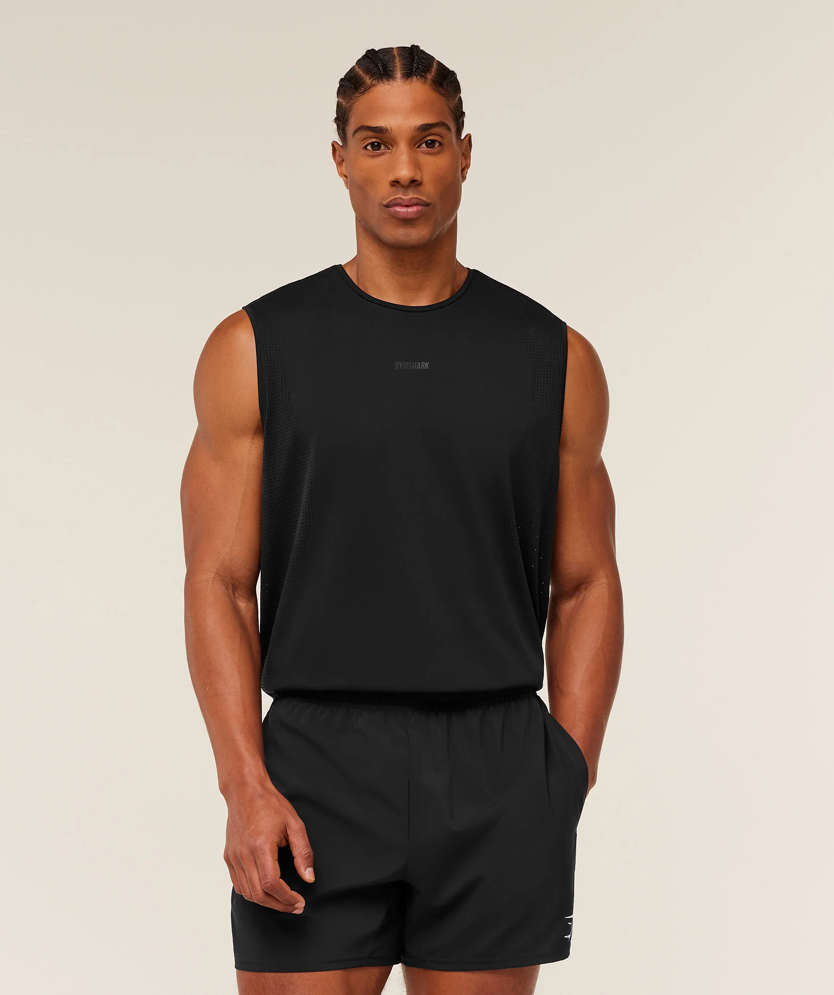 Gymshark Distance Seamless Tank - Black - Image 4