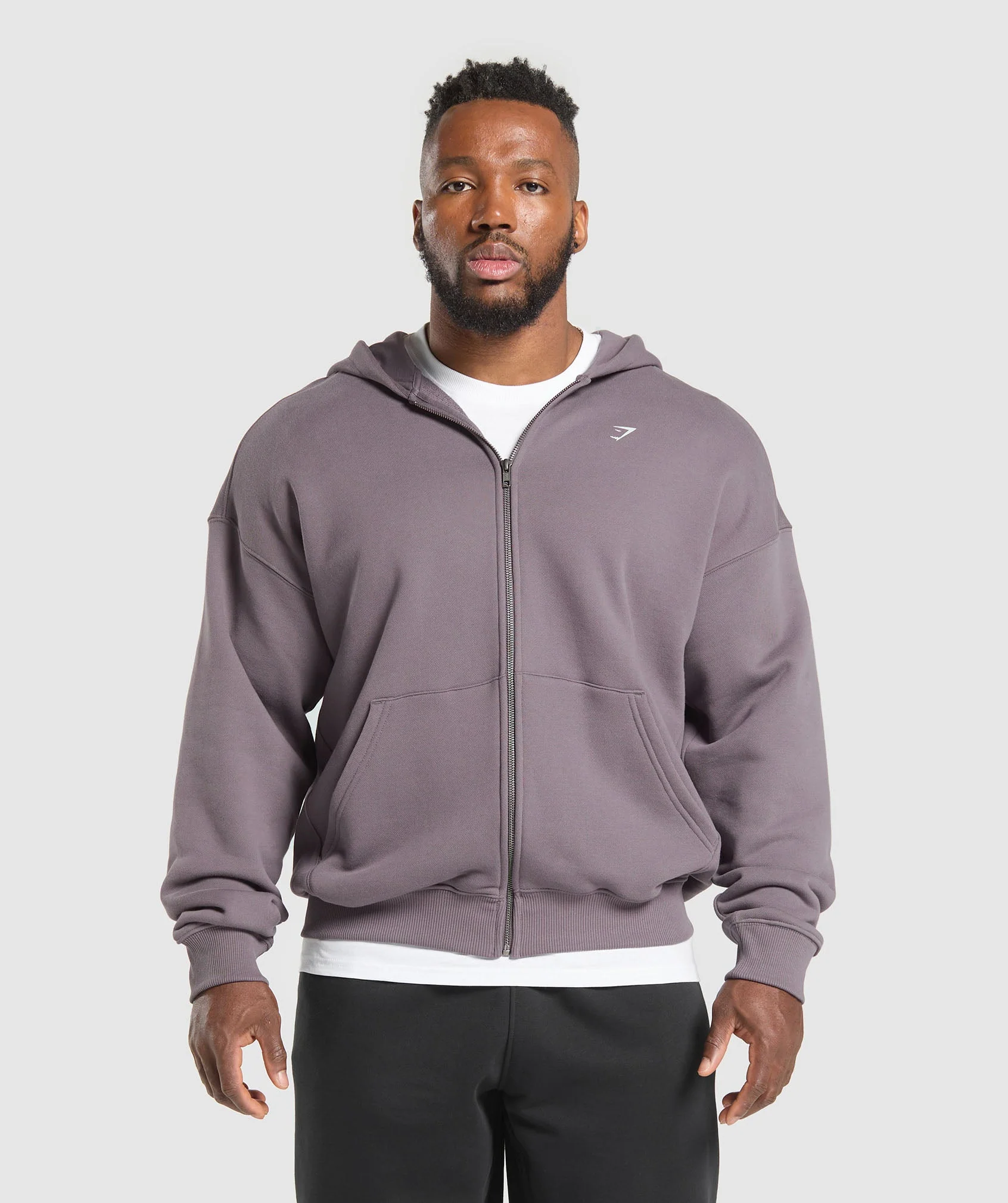 Gymshark Doberman Graphic Hoodie - Brushed Purple - Image 2