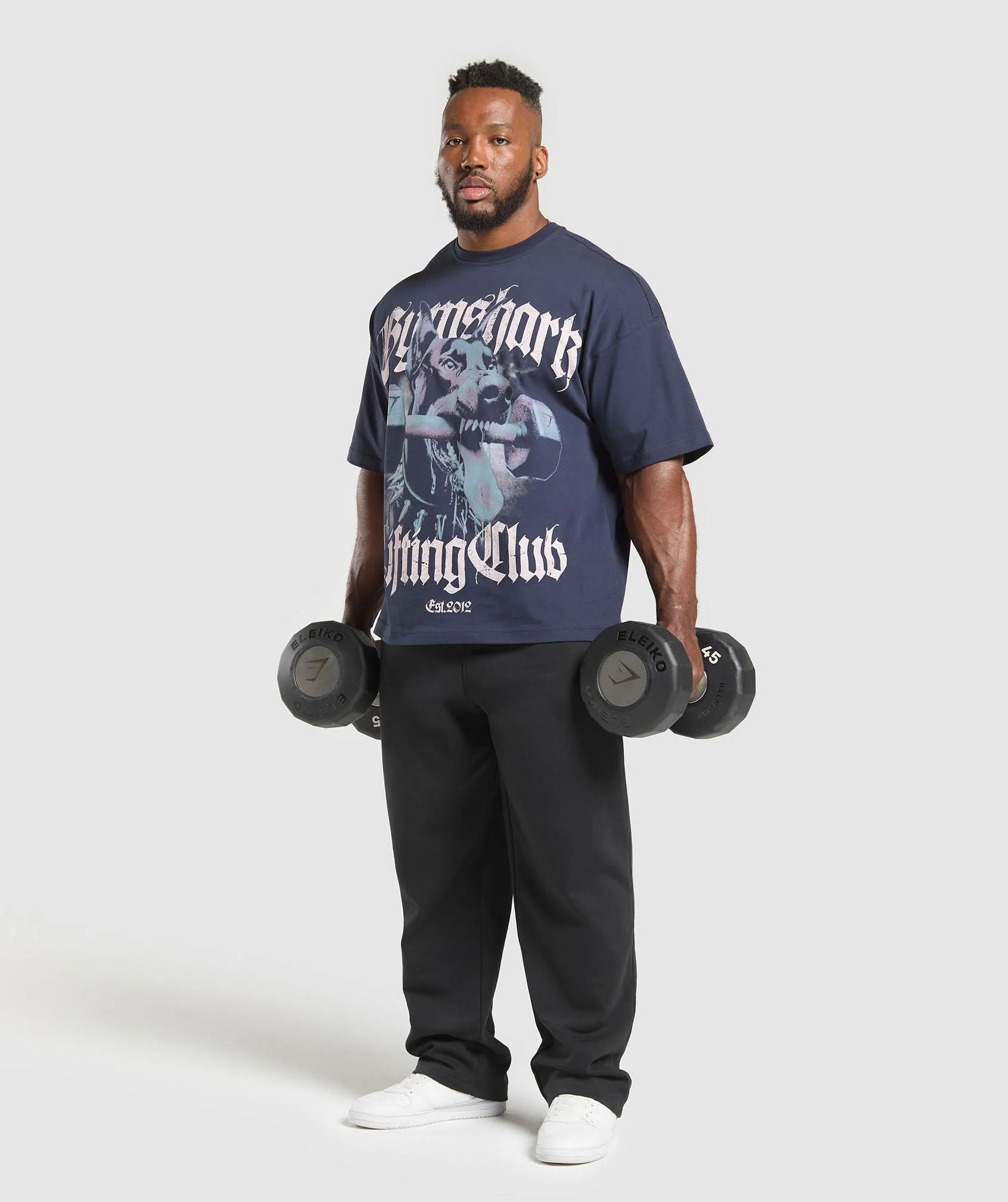 Gymshark Doberman Graphic T-Shirt - Heavy Blue - Image 3