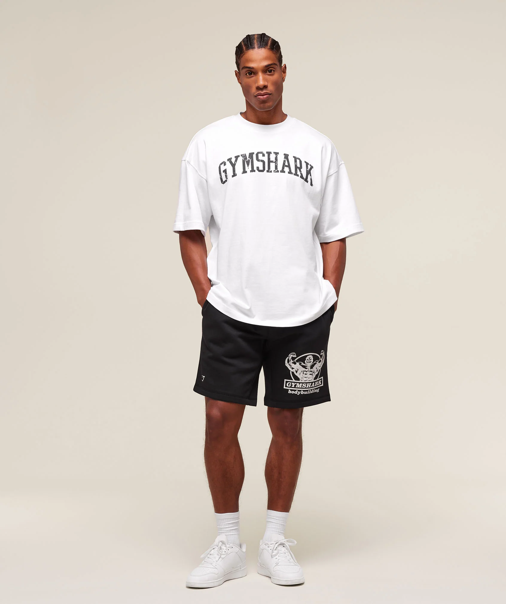 Gymshark Double Bicep 9" Shorts - Black - Image 6
